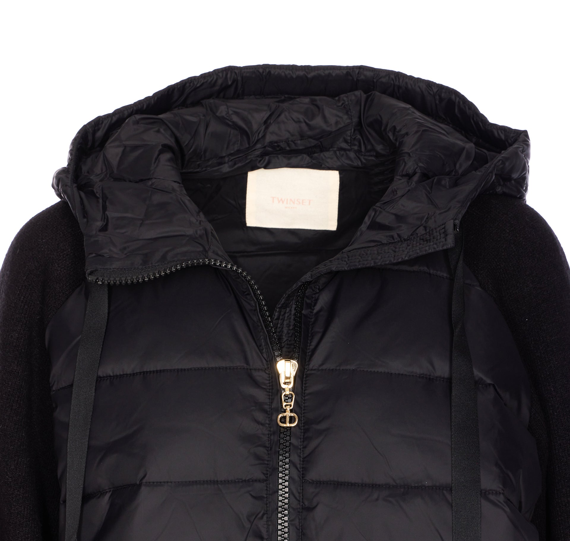 Twin-Set Coats Black Polyamide