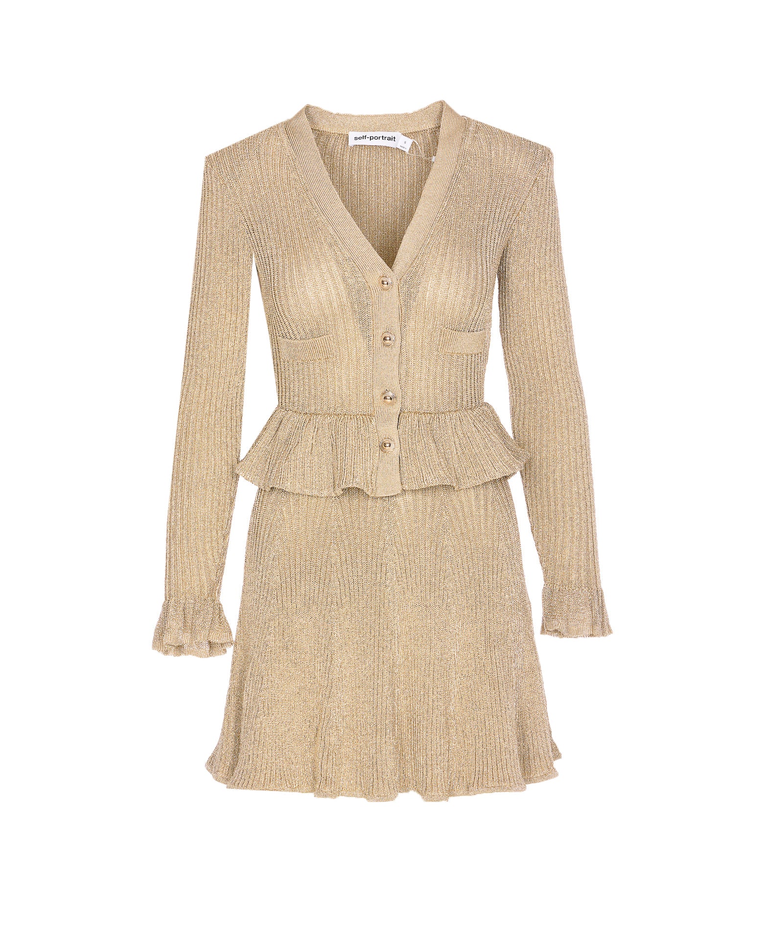 Self Portrait Dresses Beige Viscose