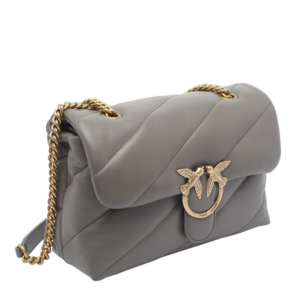Pinko Bags Grey Sheep Leather