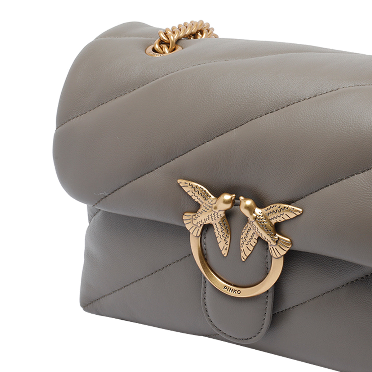 Pinko Bags Grey Sheep Leather