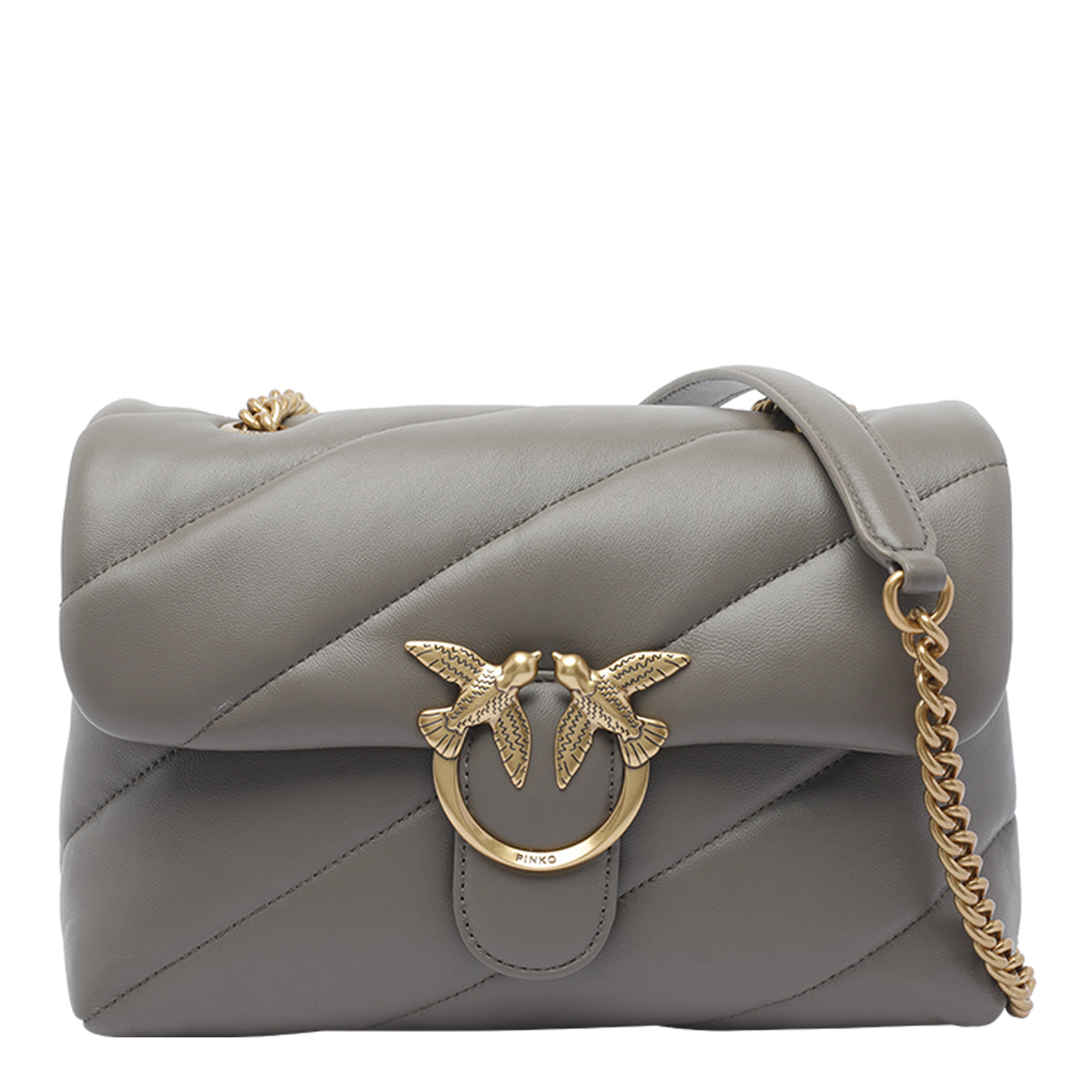 Pinko Bags Grey Sheep Leather