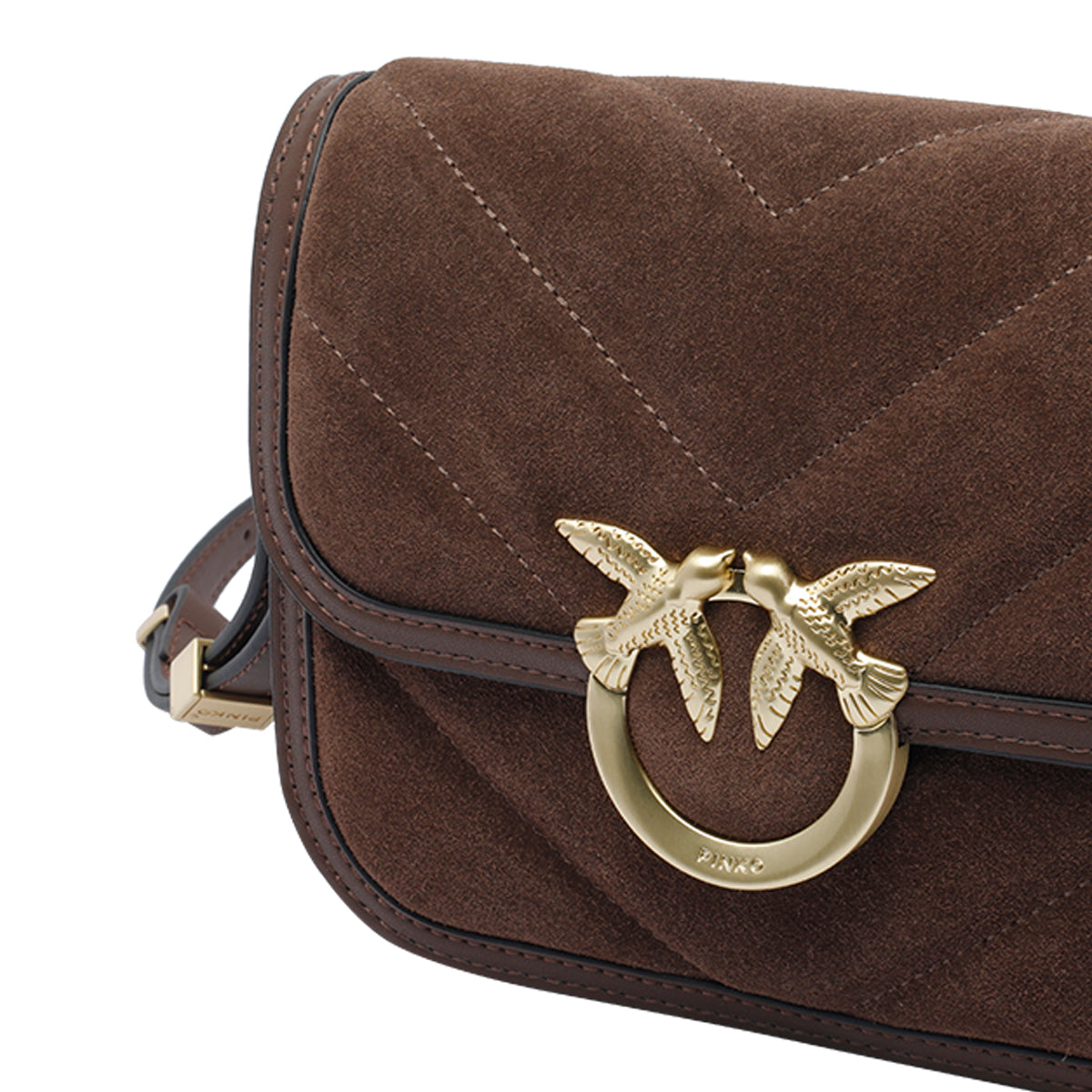 Pinko Bags Brown Calf Leather