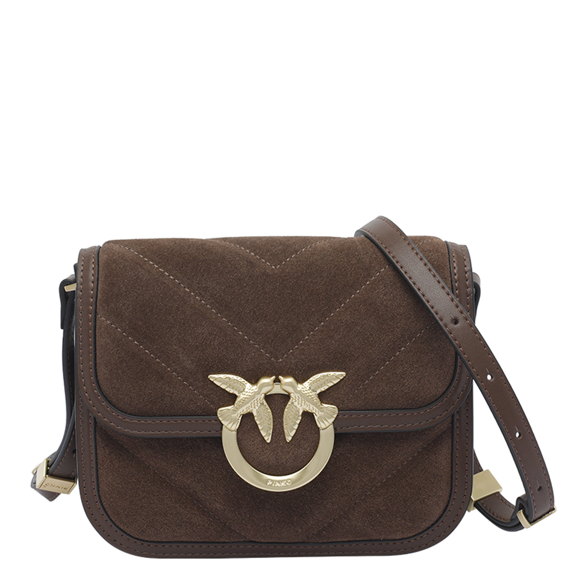 Pinko Bags Brown Calf Leather