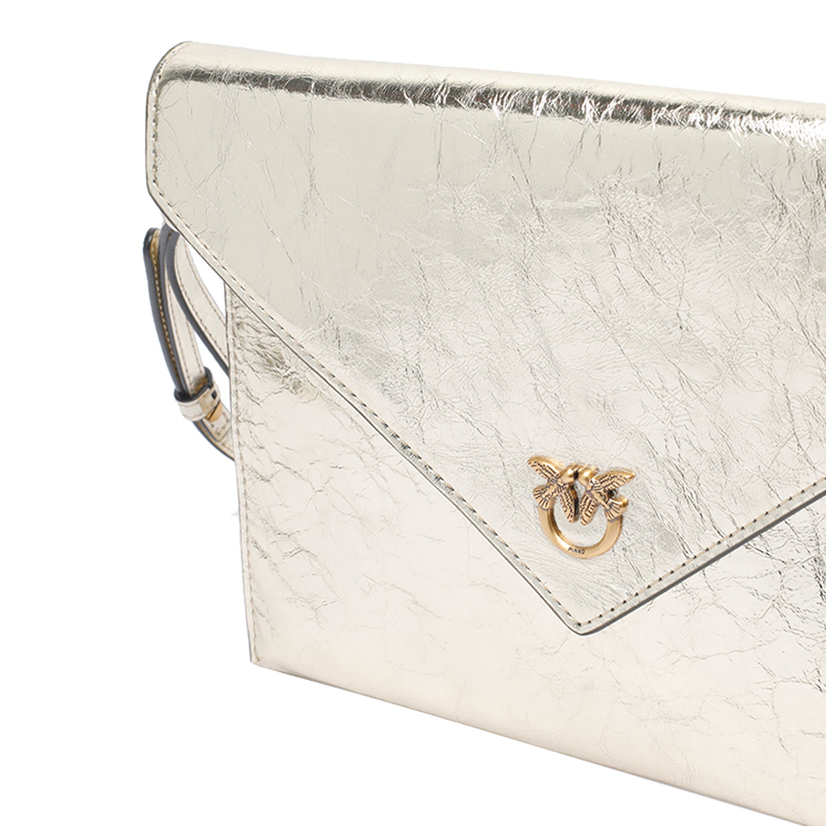 Pinko Bags Silver Calf Leather