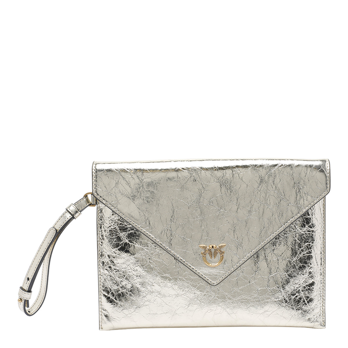 Pinko Bags Silver Calf Leather
