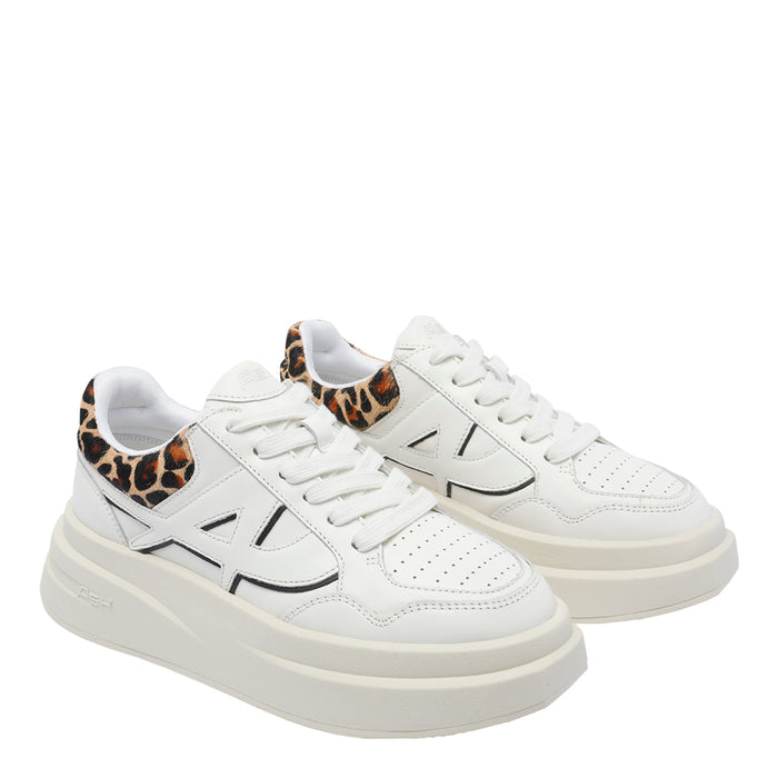 ASH Sneakers White Calf Leather/rubber Sole