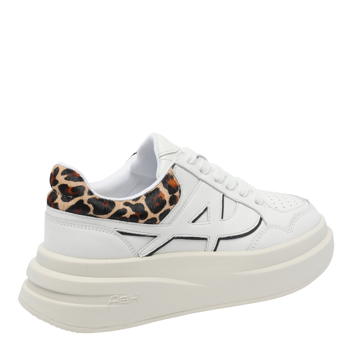 ASH Sneakers White Calf Leather/rubber Sole