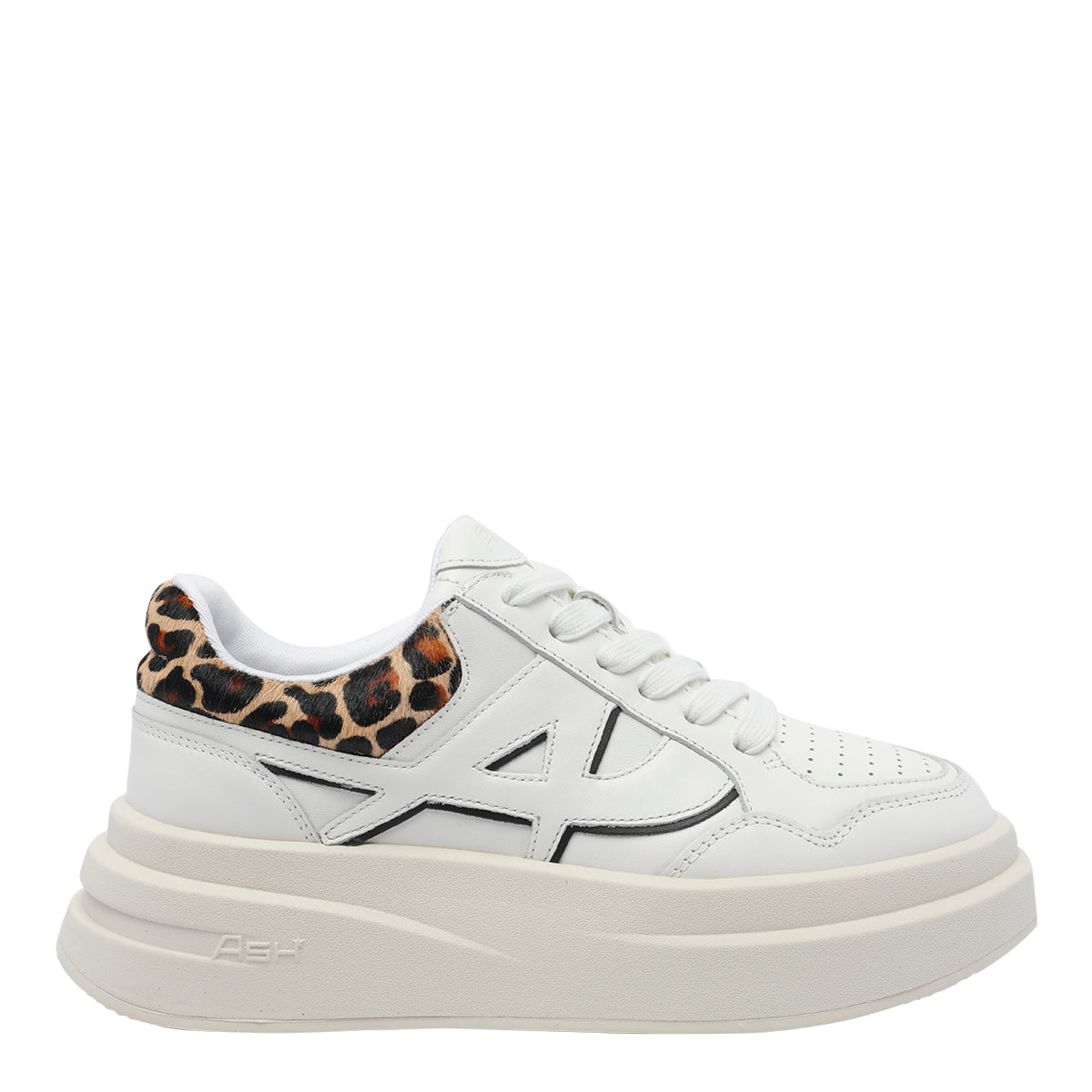 ASH Sneakers White Calf Leather/rubber Sole