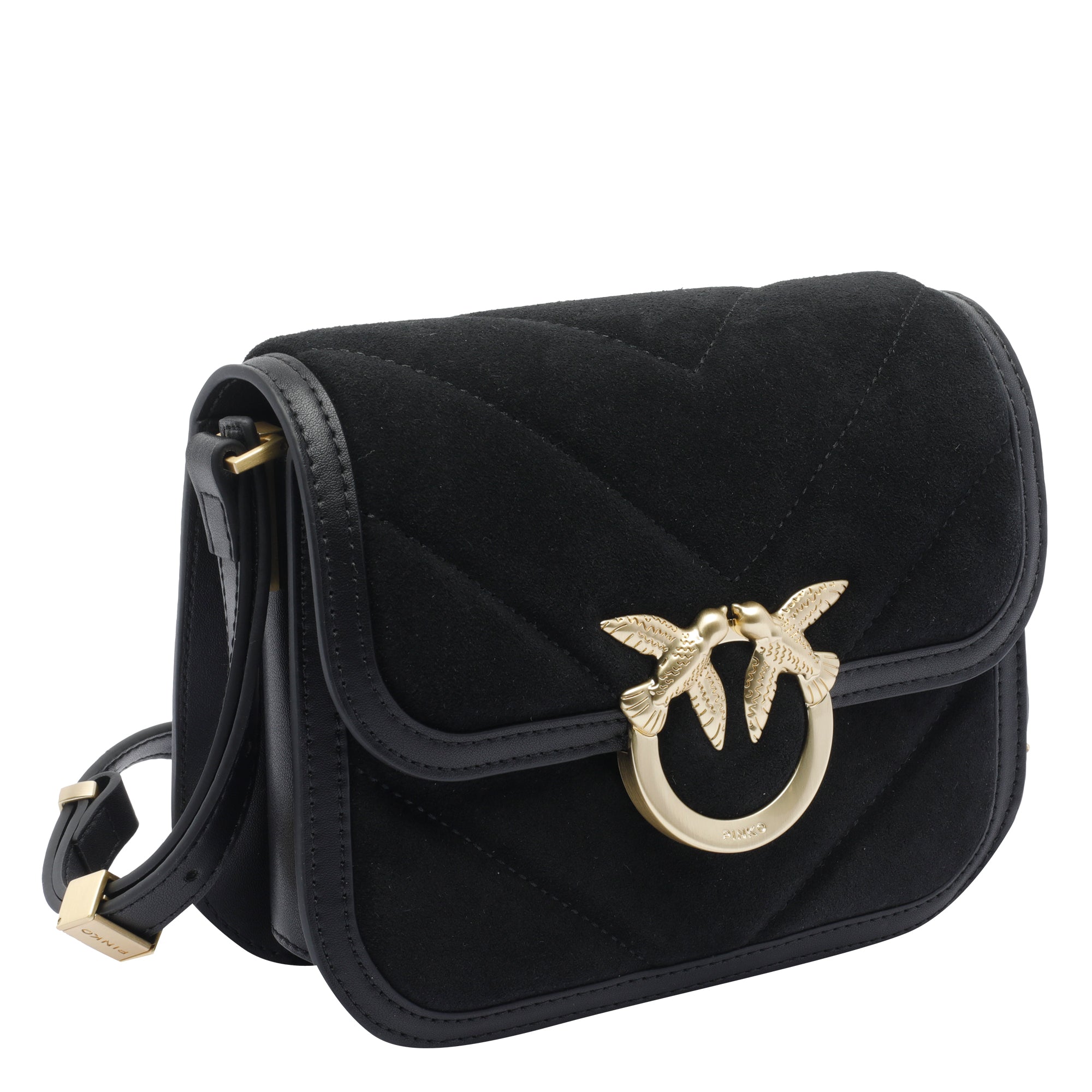 Pinko Bags Black Calf Leather
