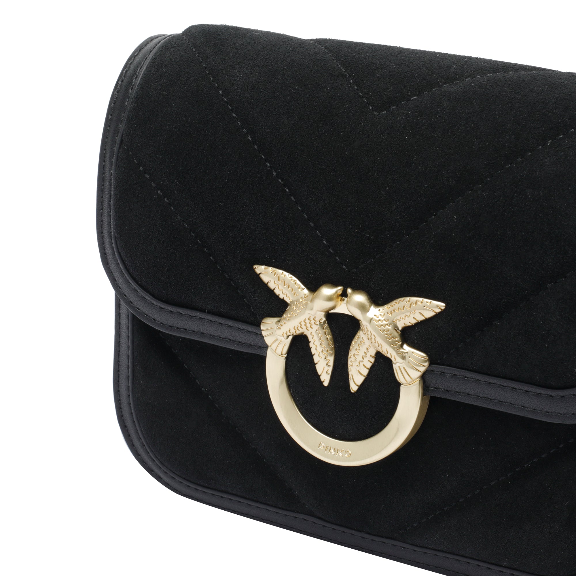 Pinko Bags Black Calf Leather