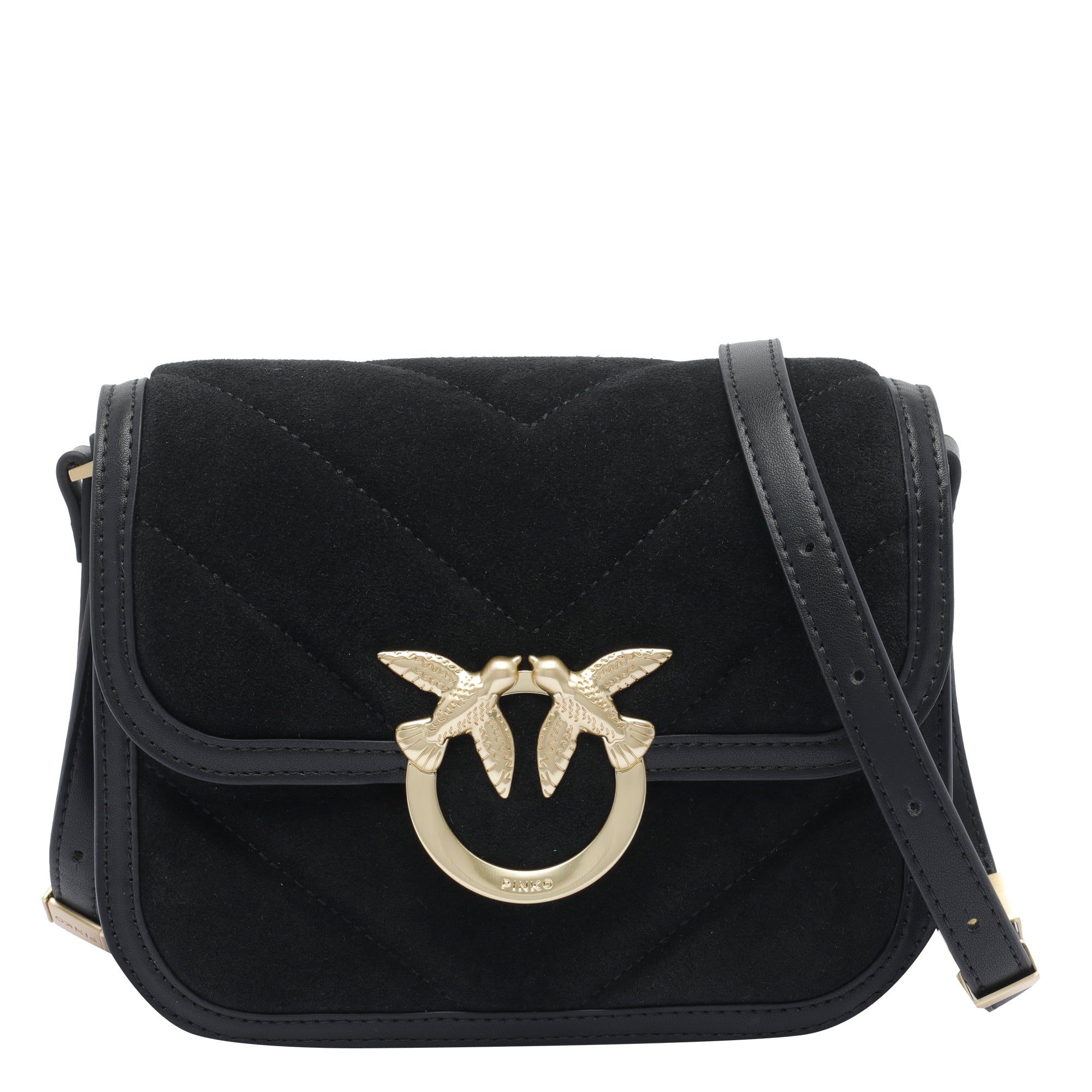 Pinko Bags Black Calf Leather