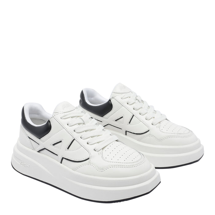 ASH Sneakers White Calf Leather/rubber Sole