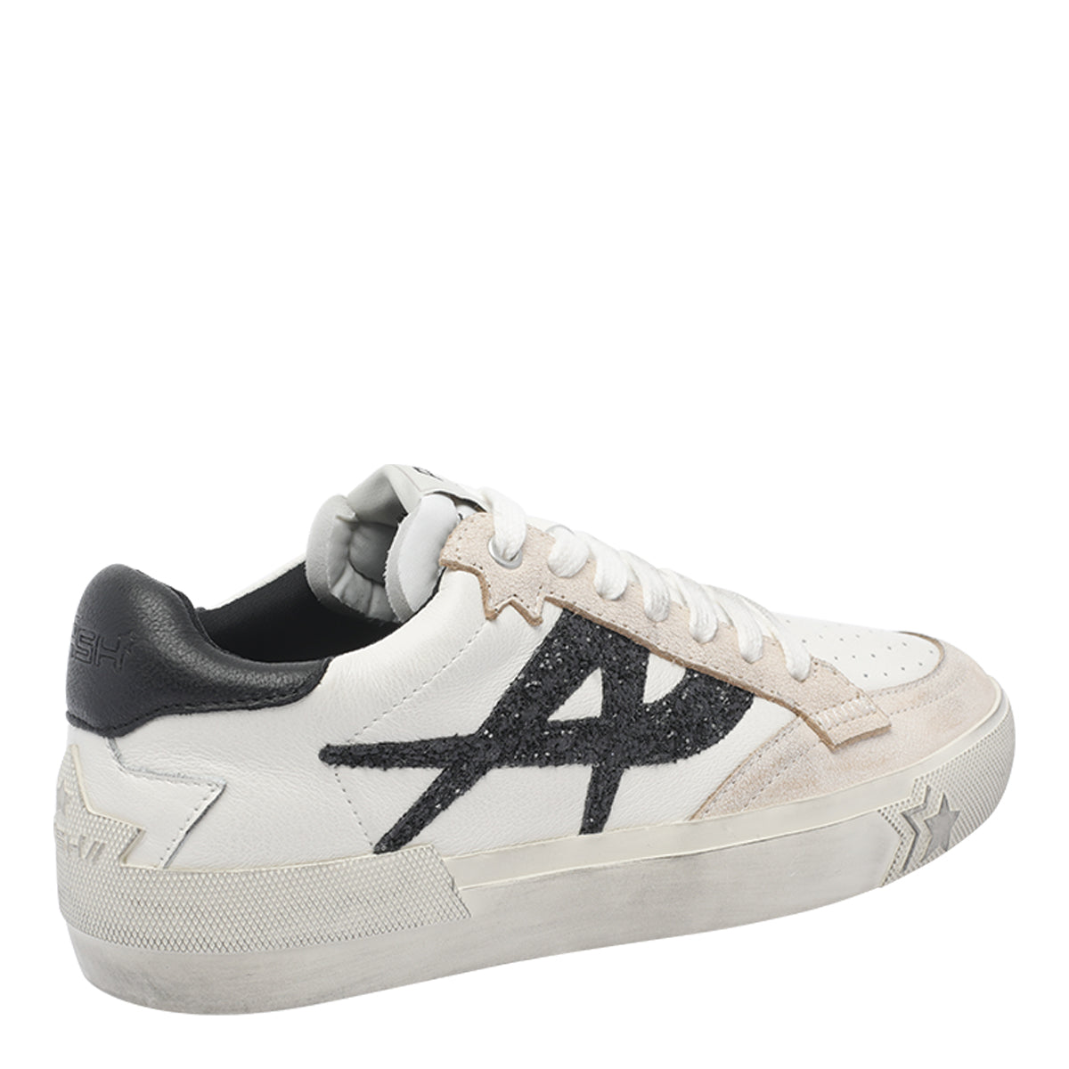 Ash Sneakers White Calf Leather/rubber Sole