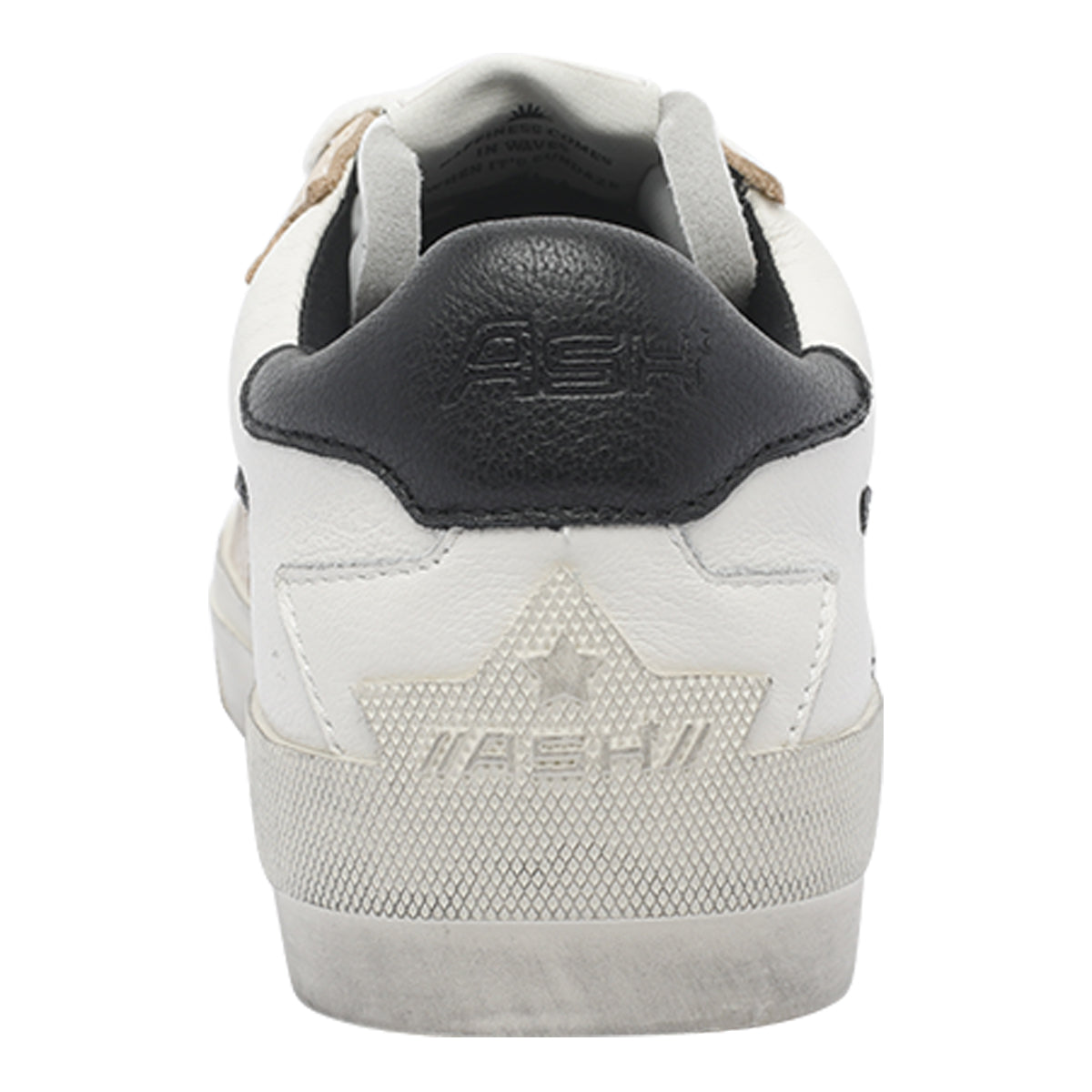 Ash Sneakers White Calf Leather/rubber Sole
