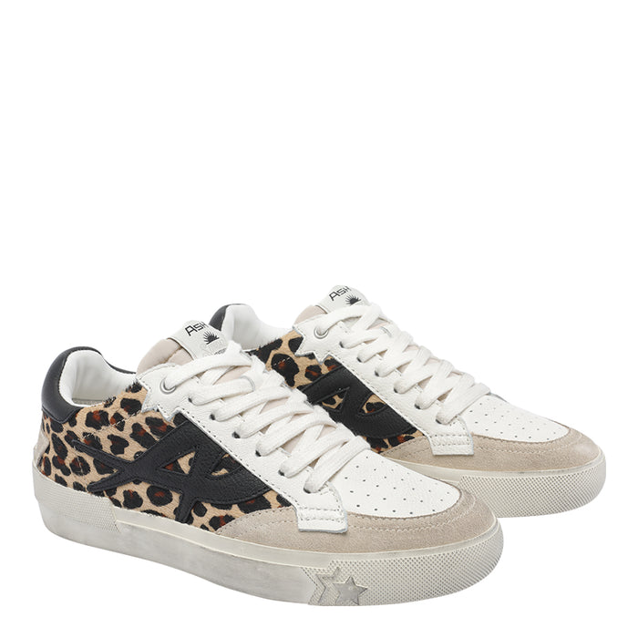 Ash Sneakers White Calf Leather/rubber Sole