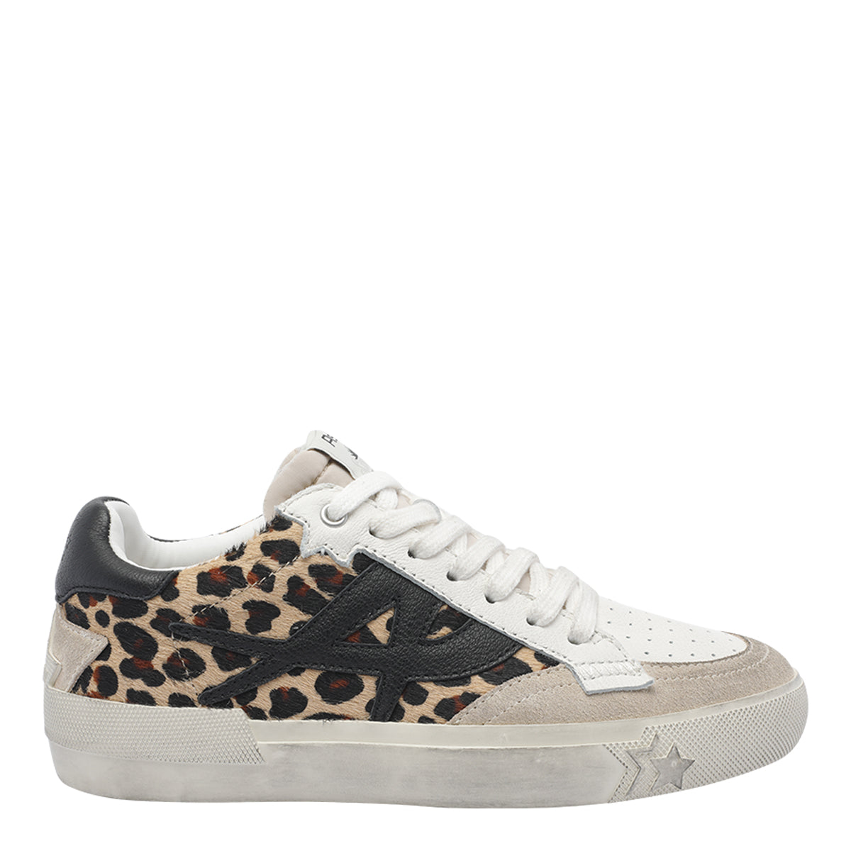 Ash Sneakers White Calf Leather/rubber Sole