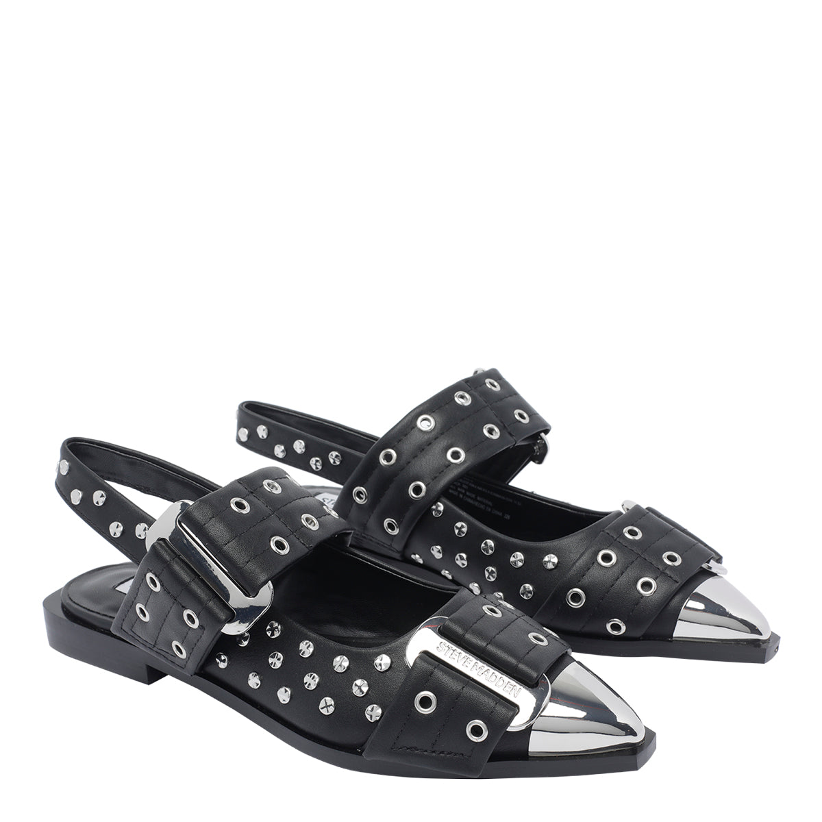 Steve Madden Flat shoes Black Synthetic Leather/rubber Sole