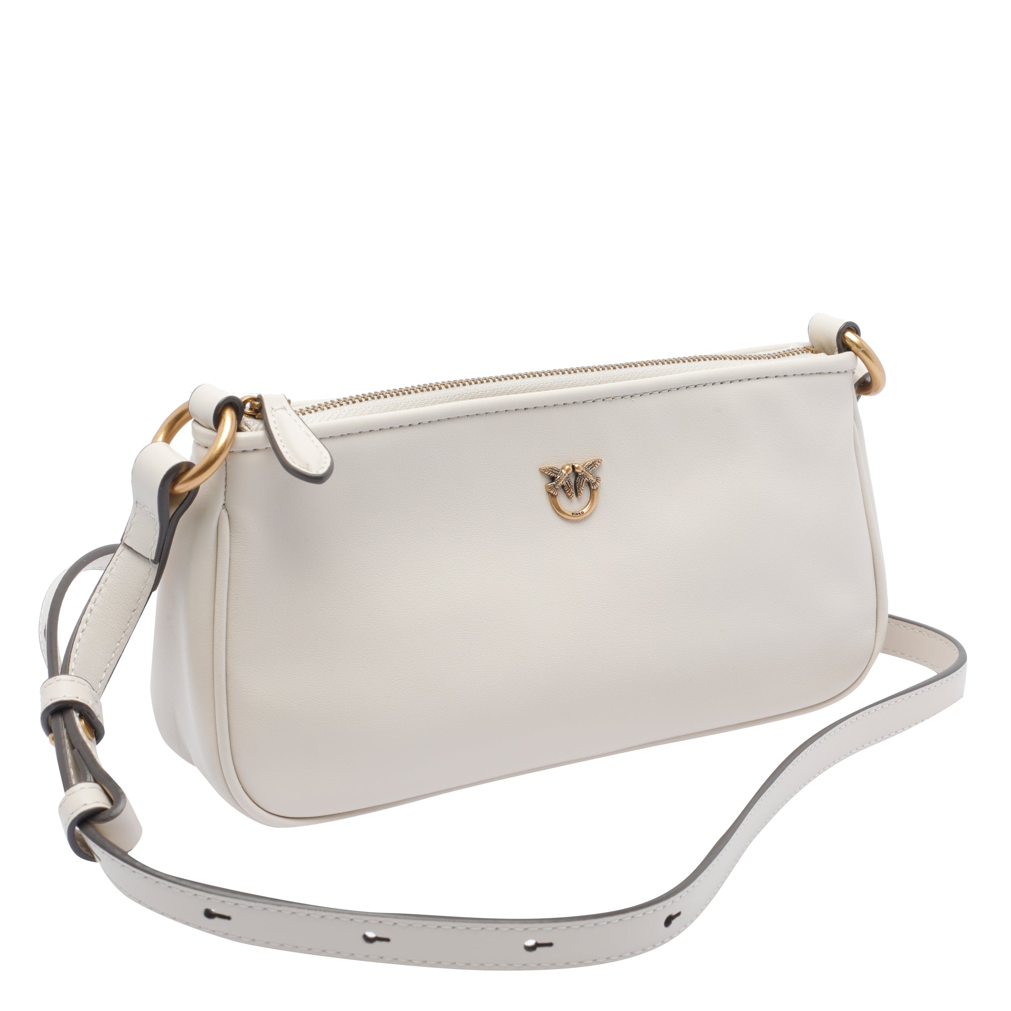 Pinko Bags White Calf Leather