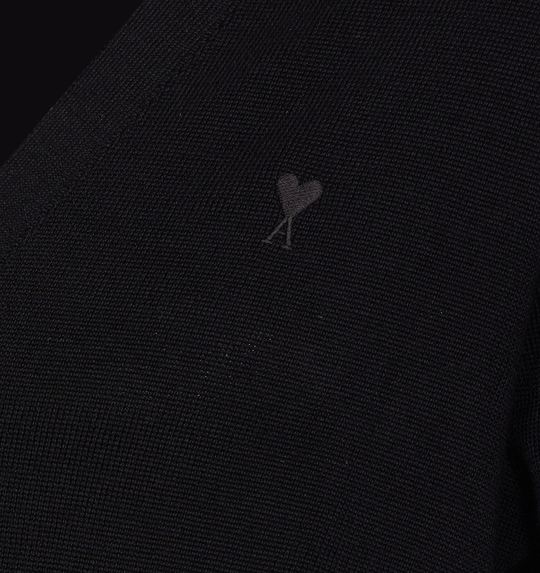 Ami Alexandre Matiussi Sweaters Black Wool Merino
