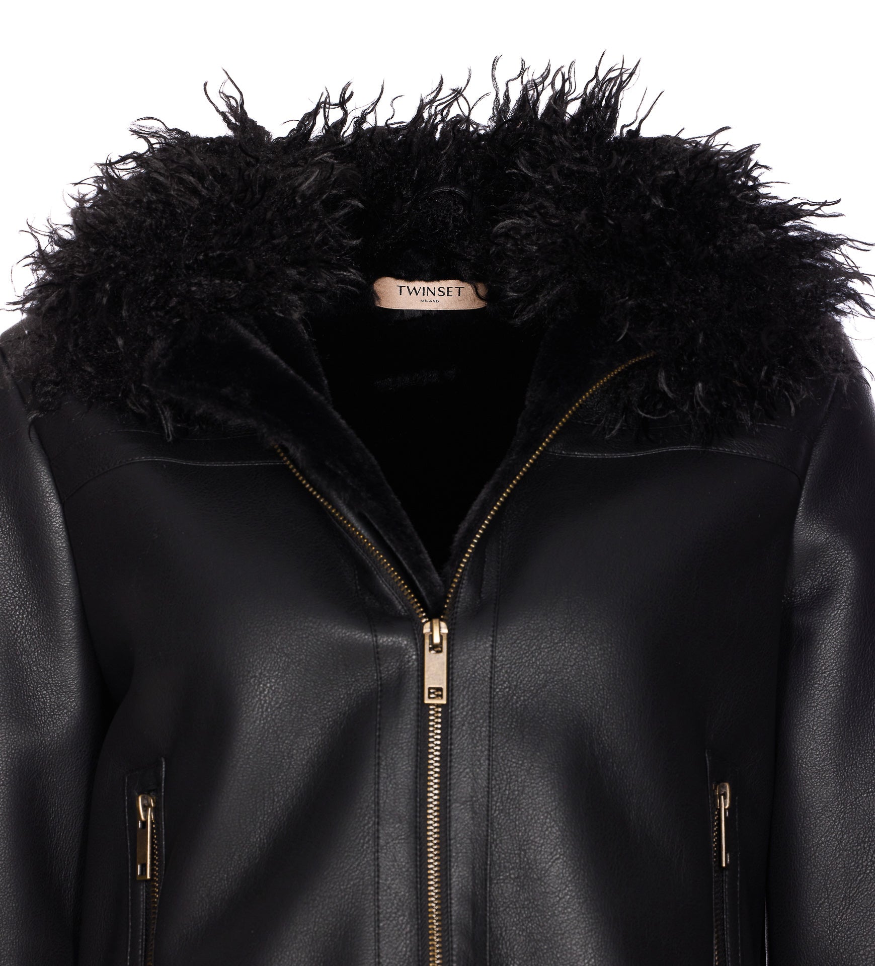 Twin-set Coats Black Polyester