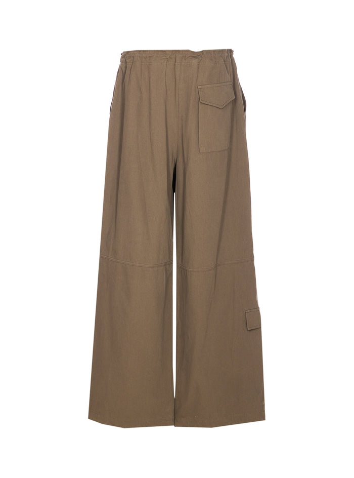 Eleh Trousers Green Cotton