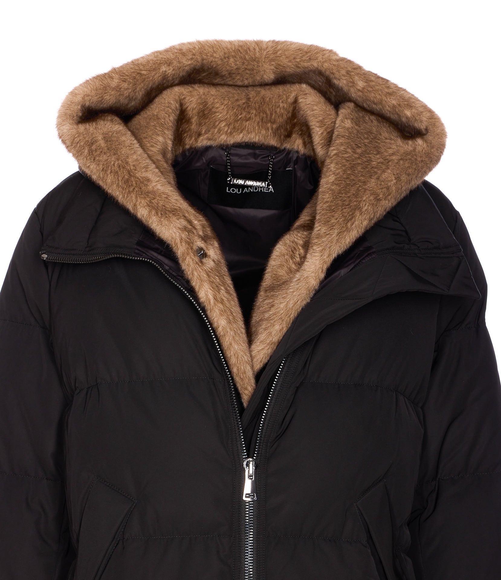 Lou Andrea Coats Black Polyester