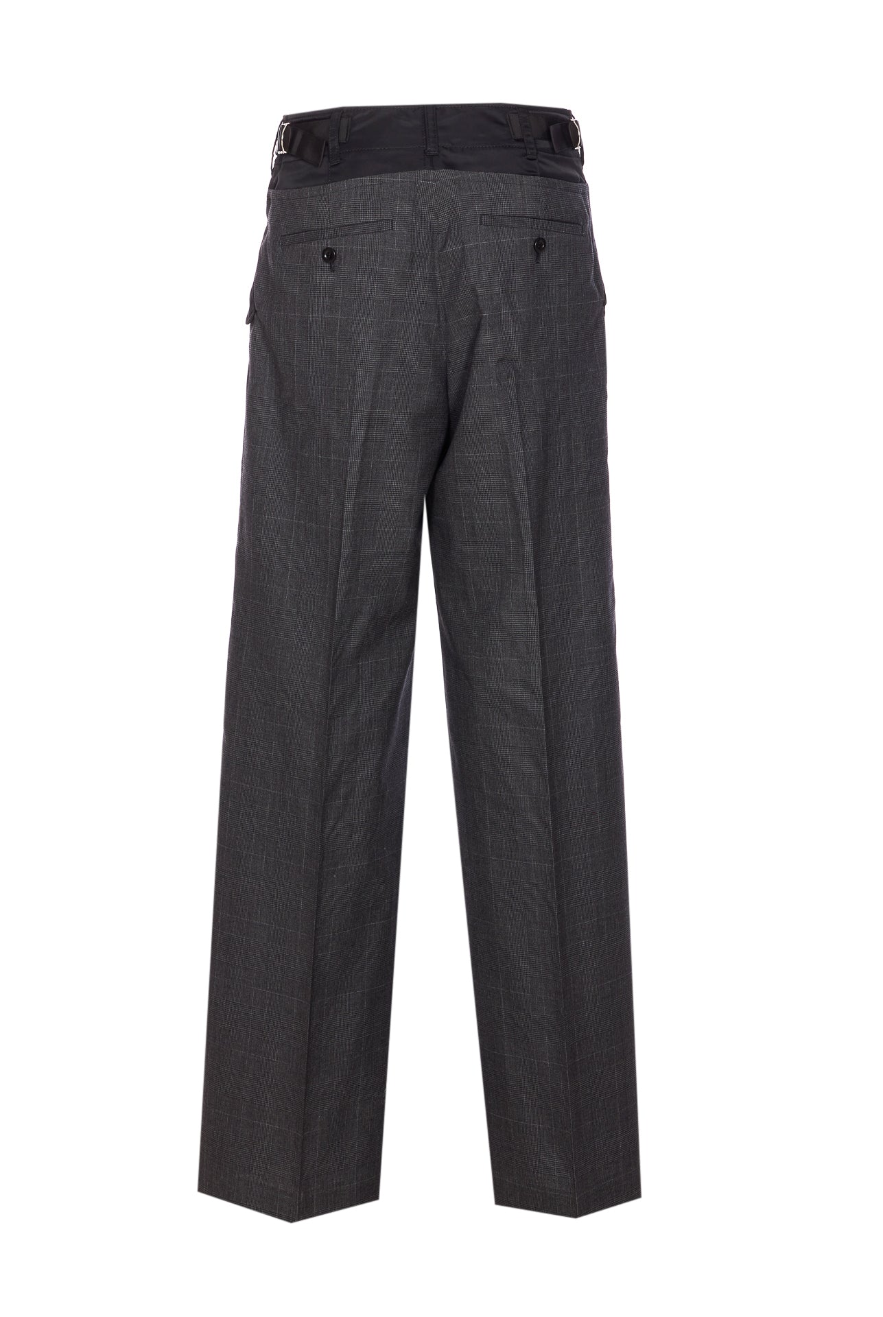 Sacai Trousers Grey Wool