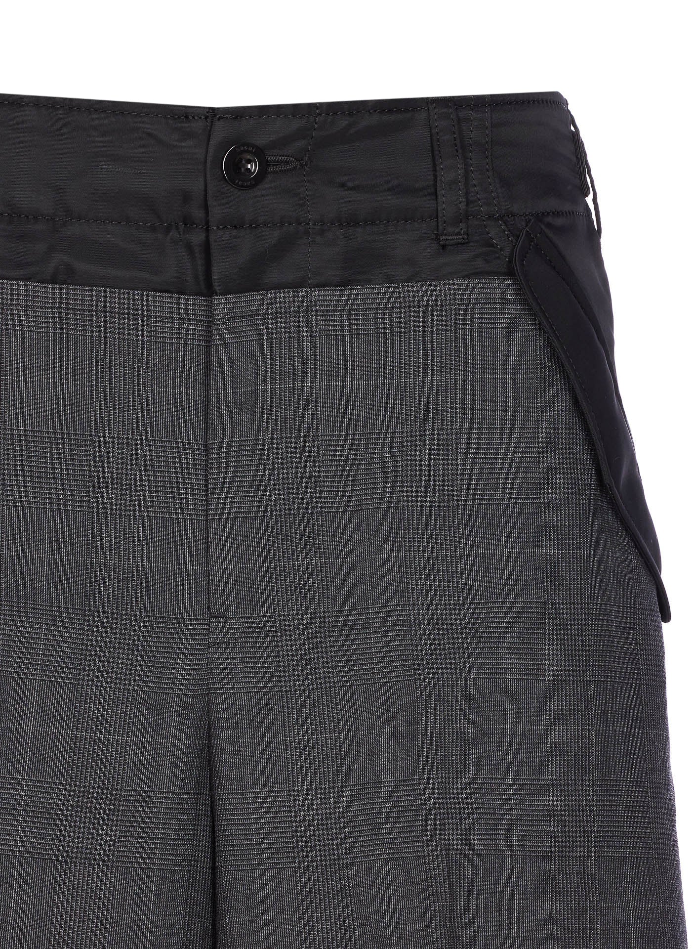 Sacai Trousers Grey Wool