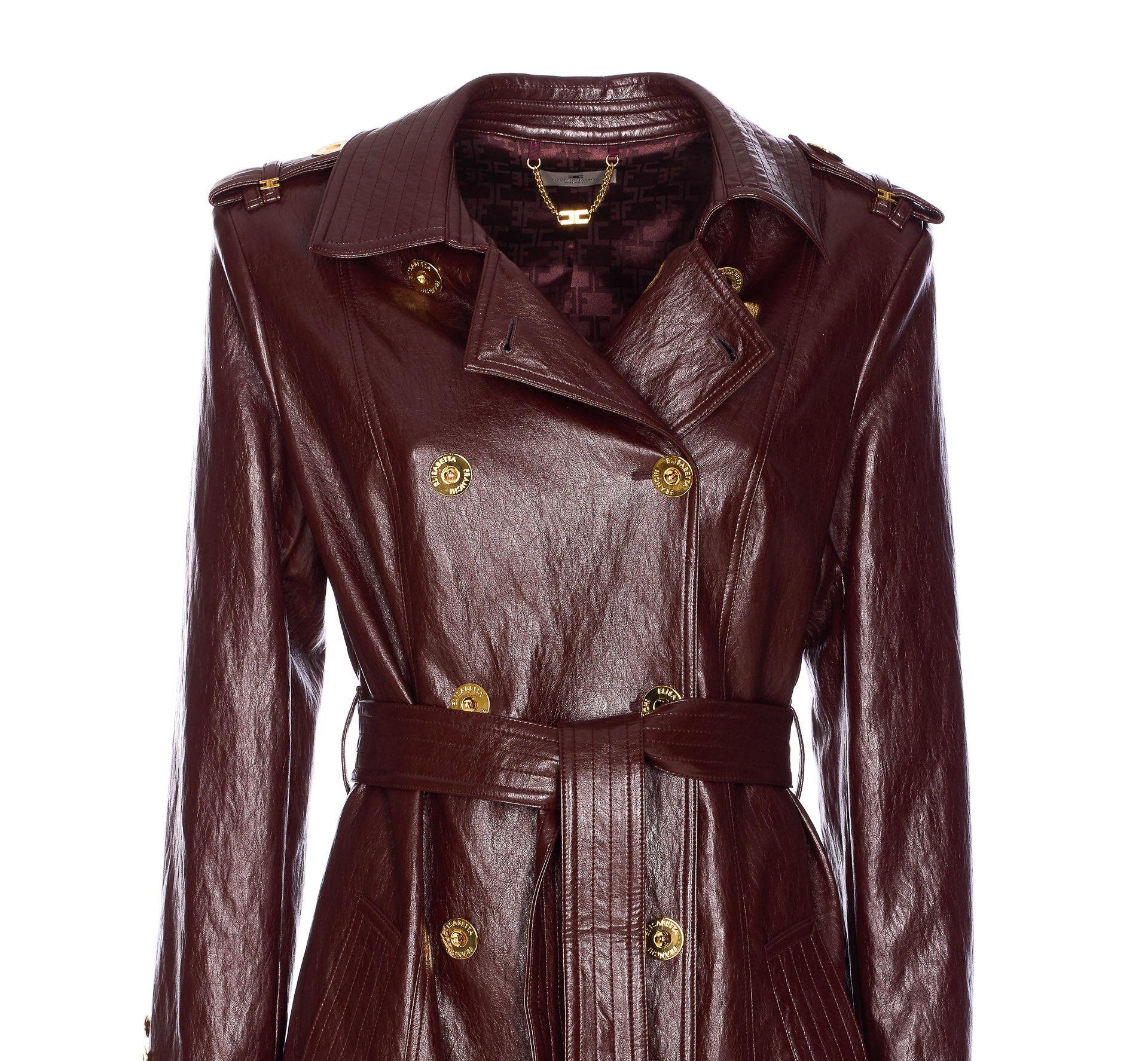 Elisabetta Franchi Jackets Red Viscose