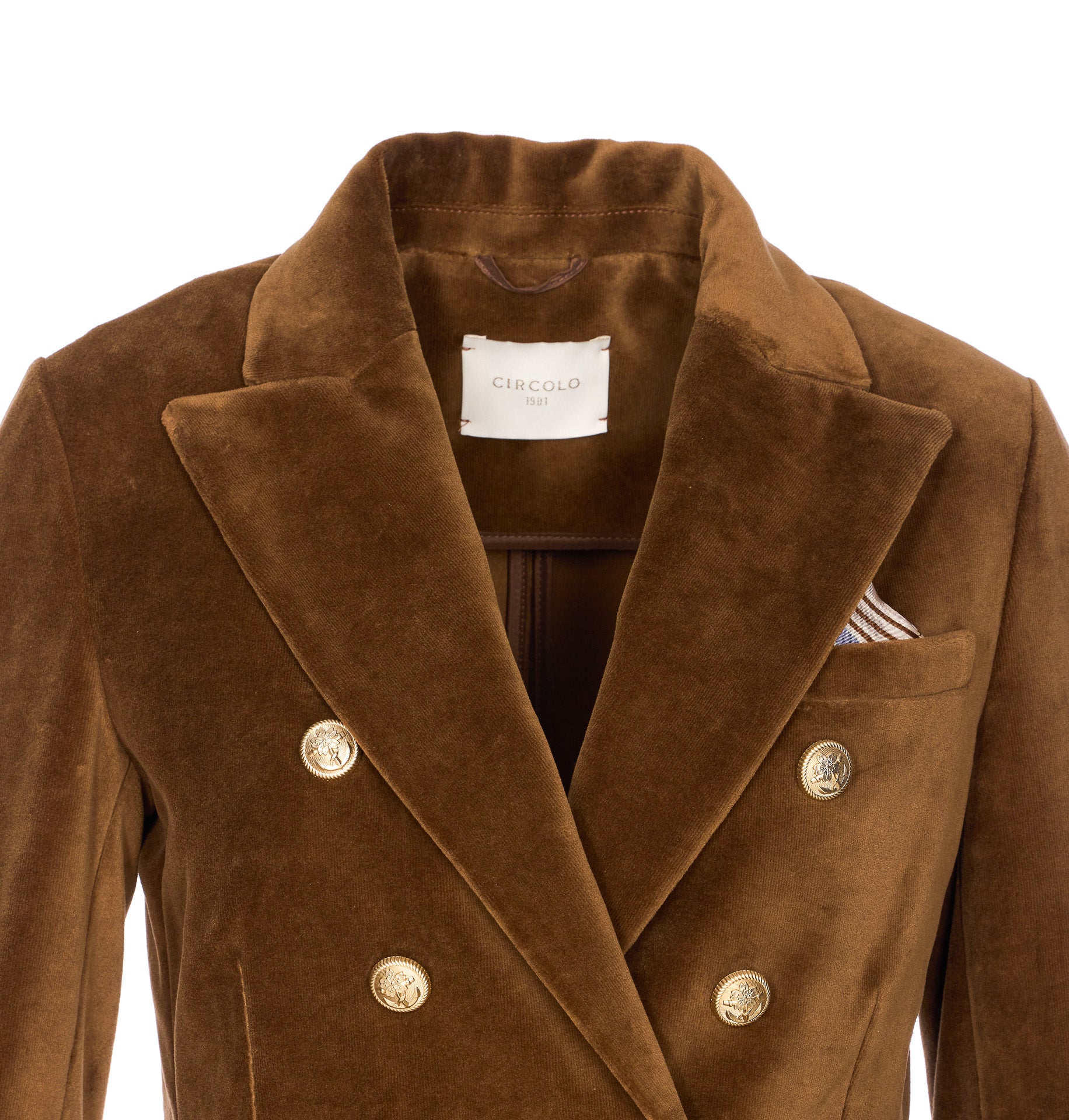 Circolo 1901 Jackets Brown Cotton