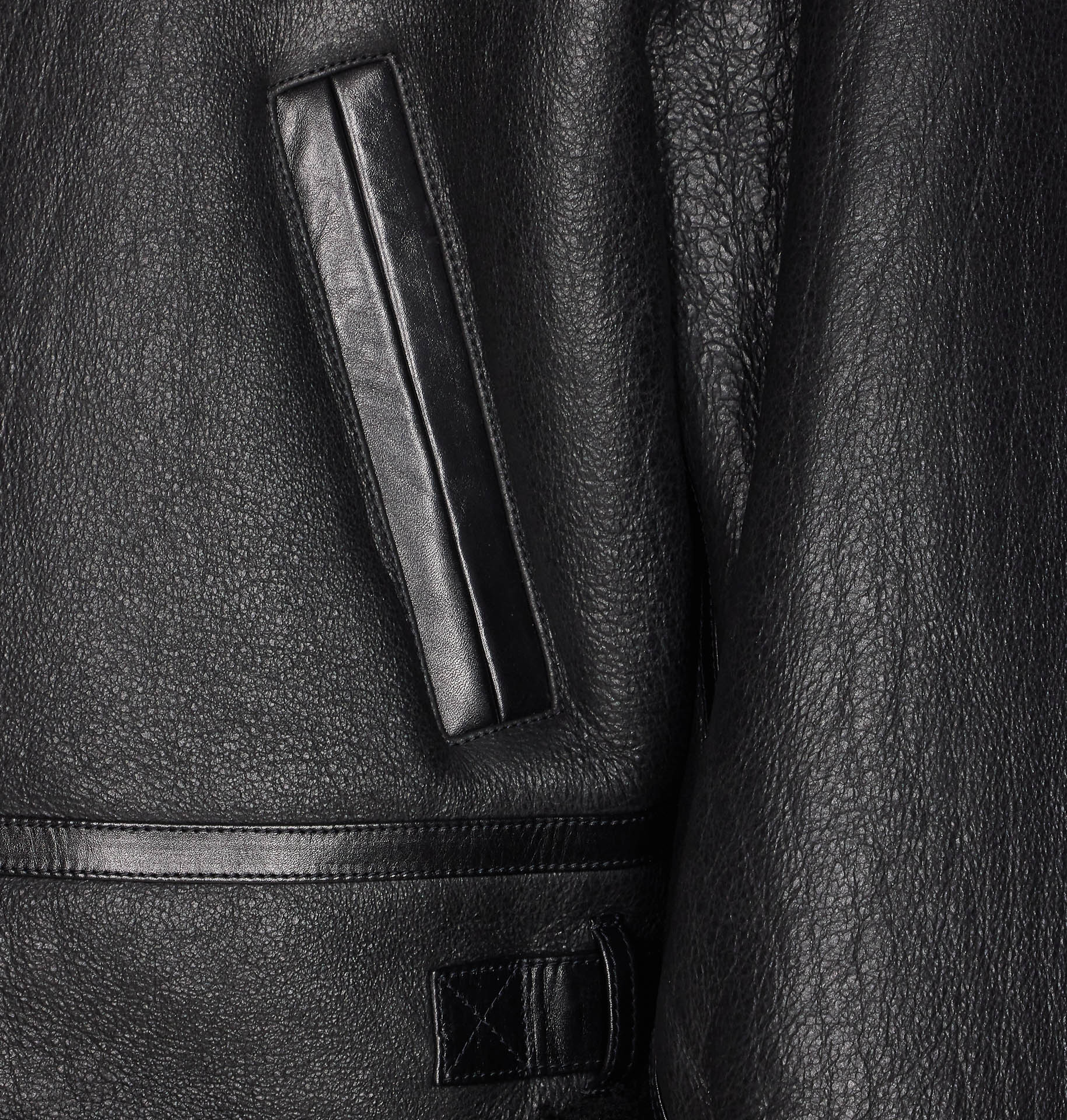 Saint Laurent Jackets Black Lamb Fur