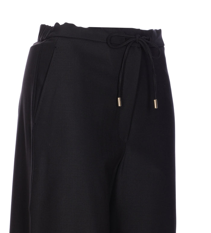 Max Mara Studio Trousers Black Virgin Wool