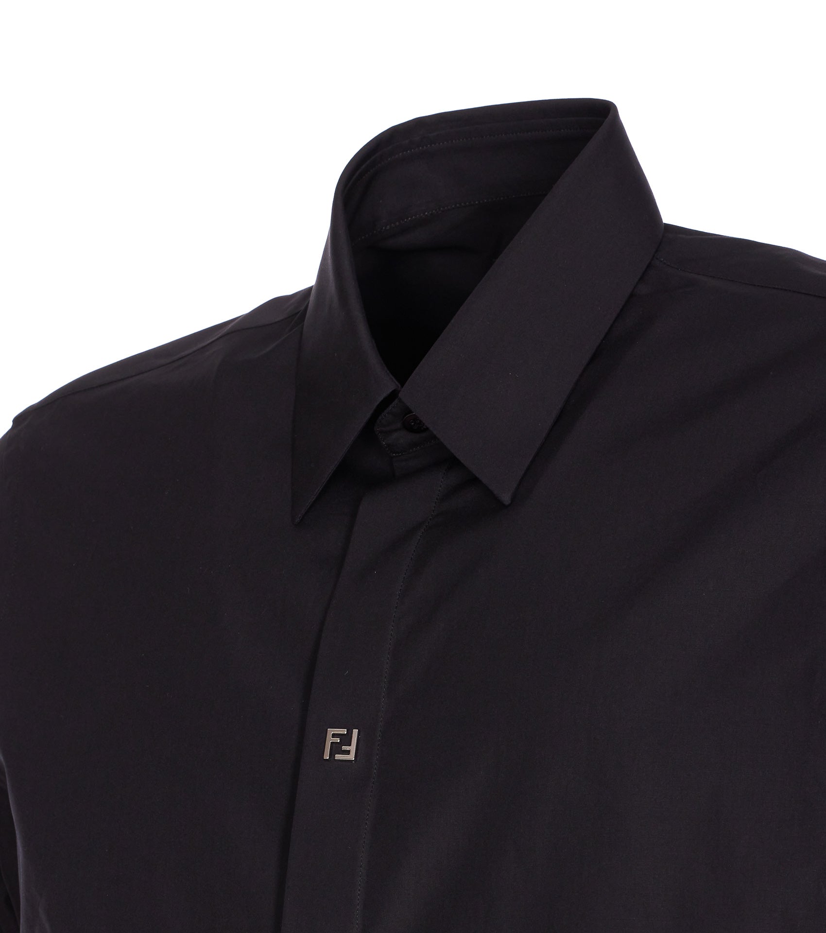 Fendi Shirts Black Cotton