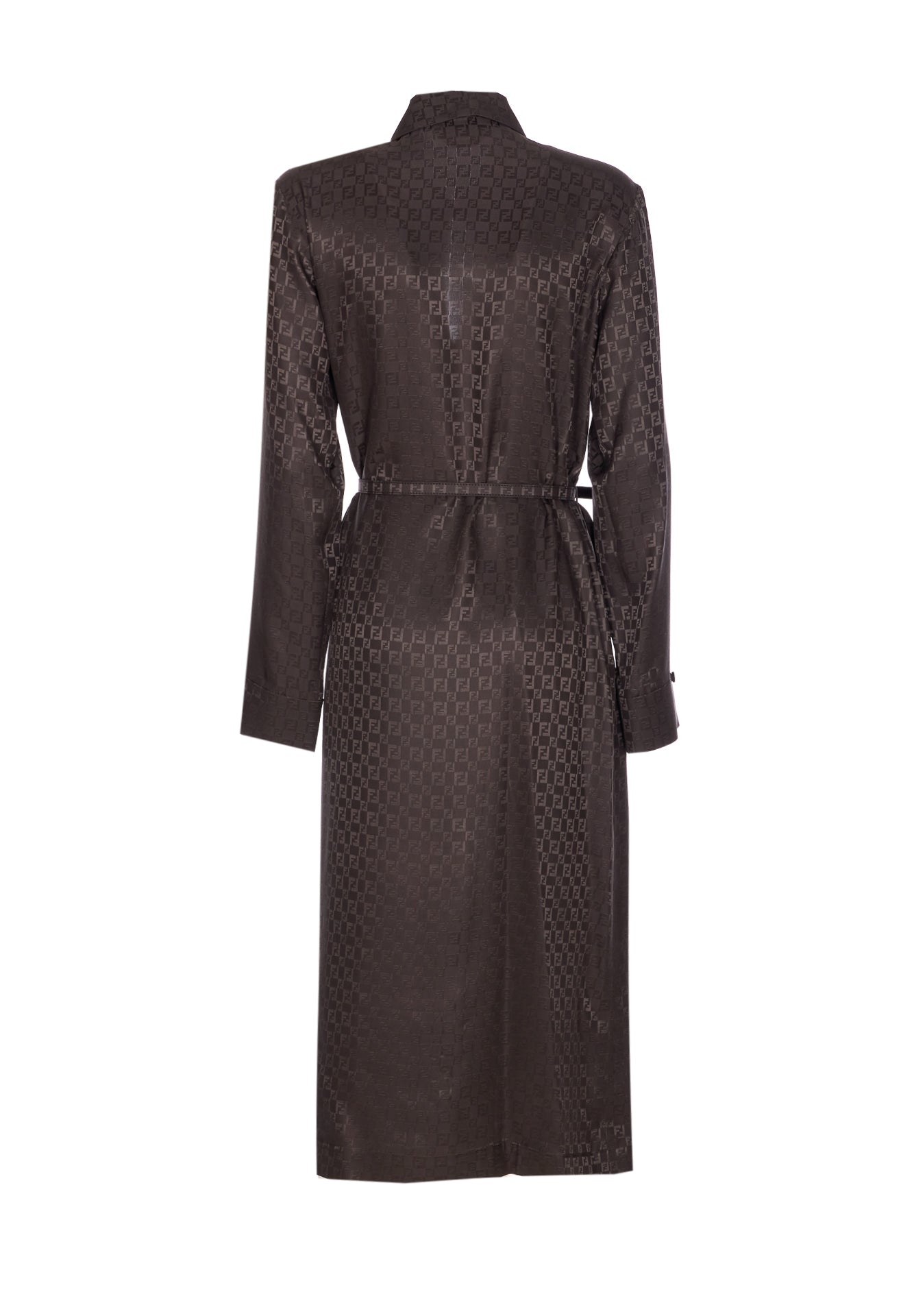 Fendi Dresses Brown Silk
