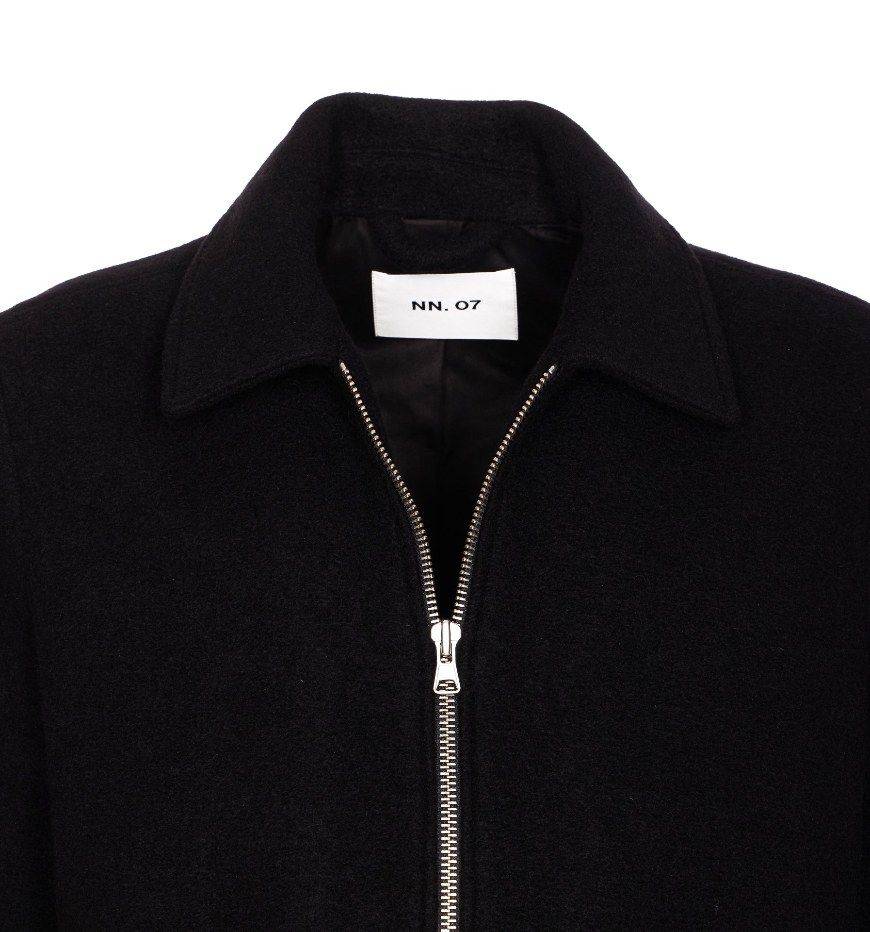 Nn.07 Jackets Black Wool
