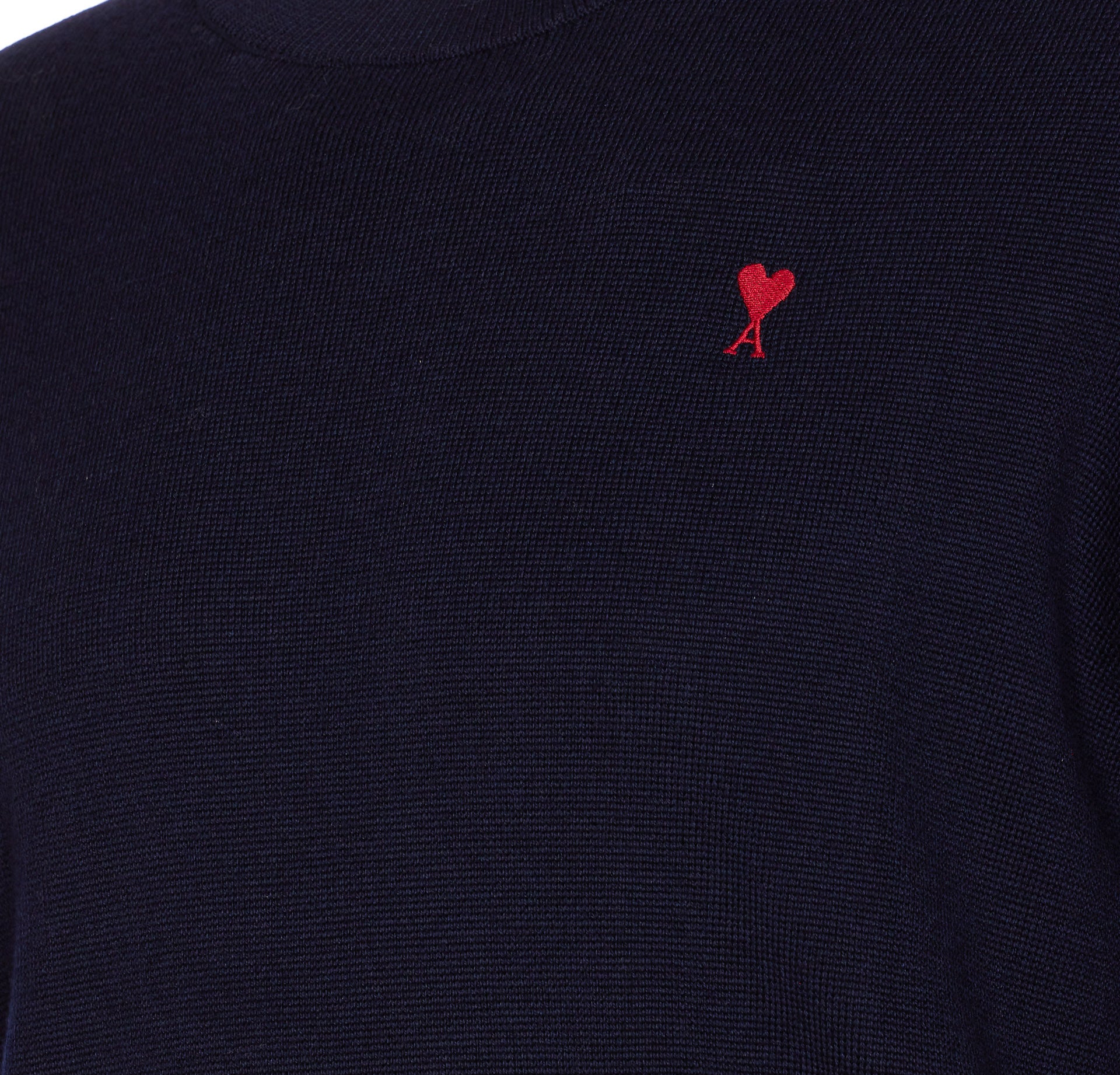 Ami Alexandre Matiussi Sweaters Blue Merino Wool