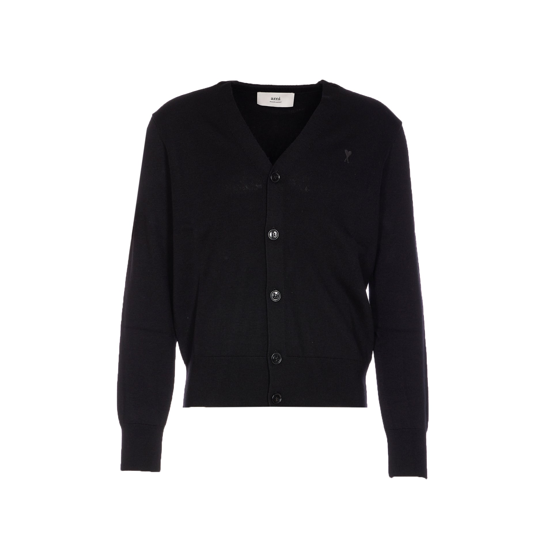 Ami Alexandre Matiussi Sweaters Black Wool Merino