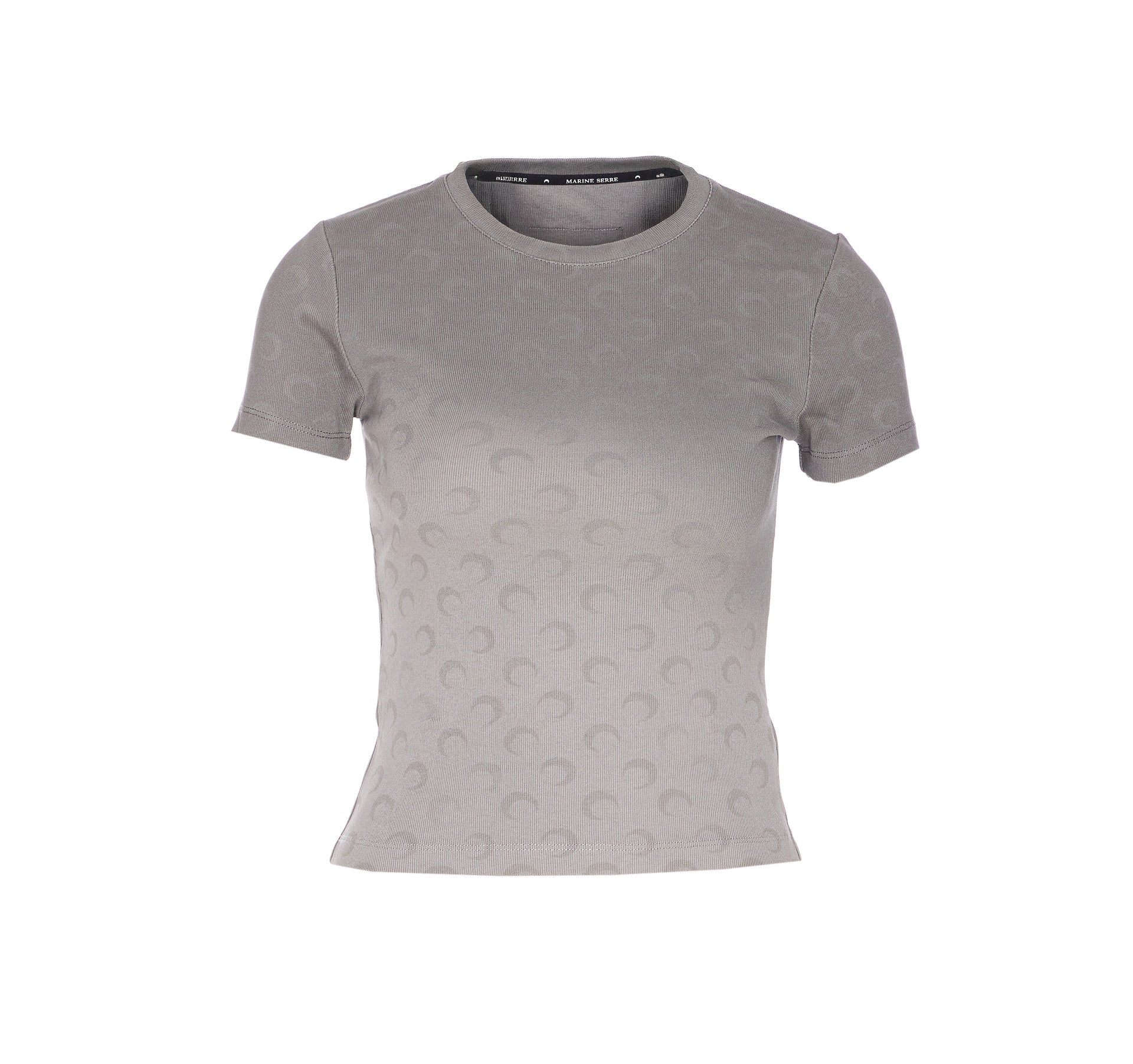 Marine Serre T-Shirts And Polos Grey Cotton