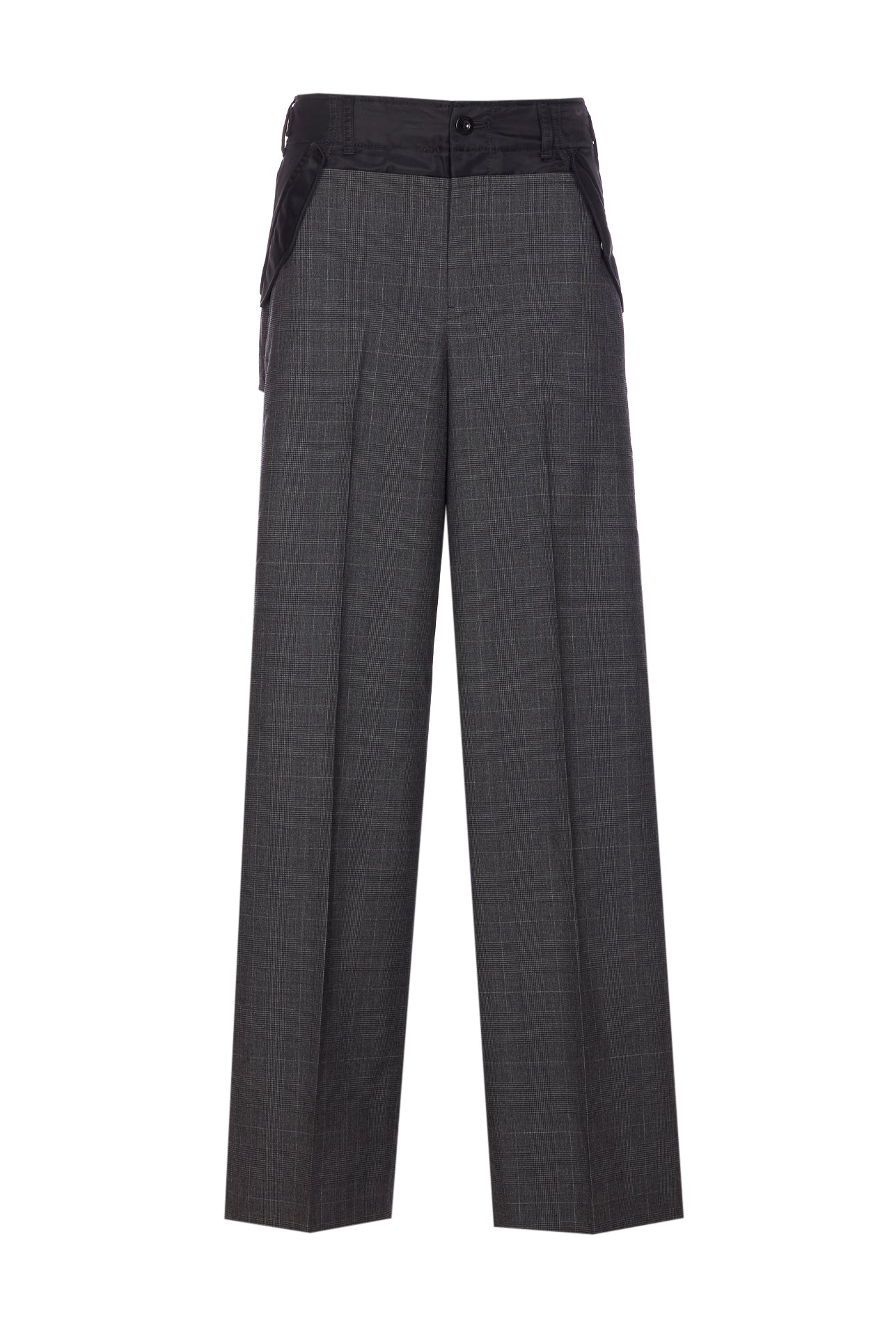 Sacai Trousers Grey Wool