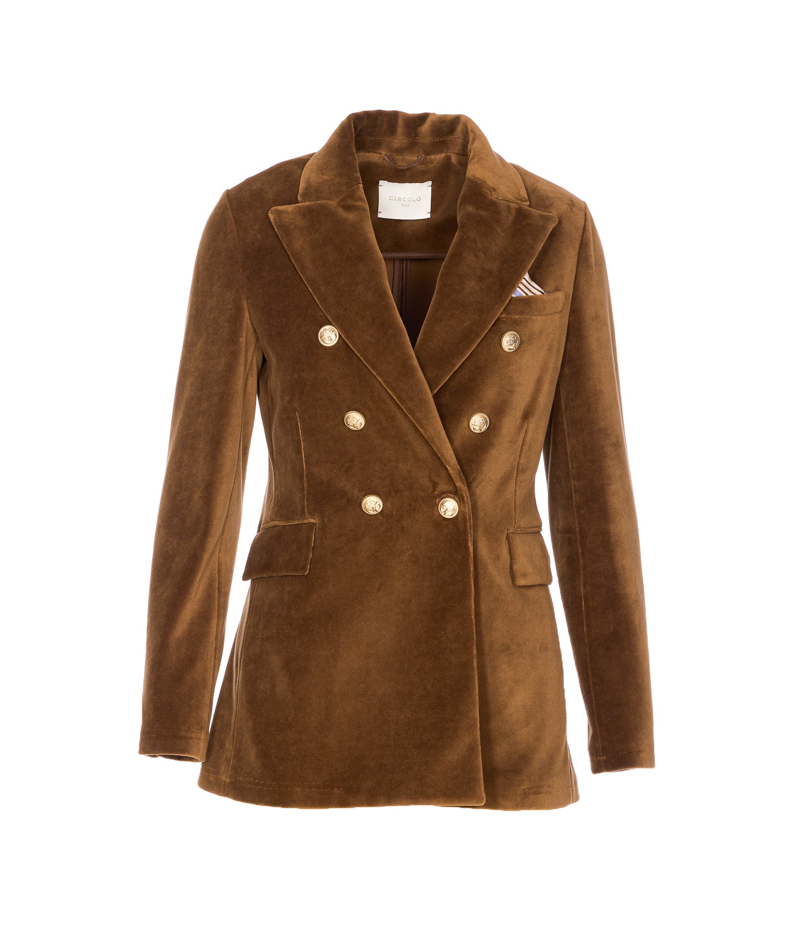 Circolo 1901 Jackets Brown Cotton