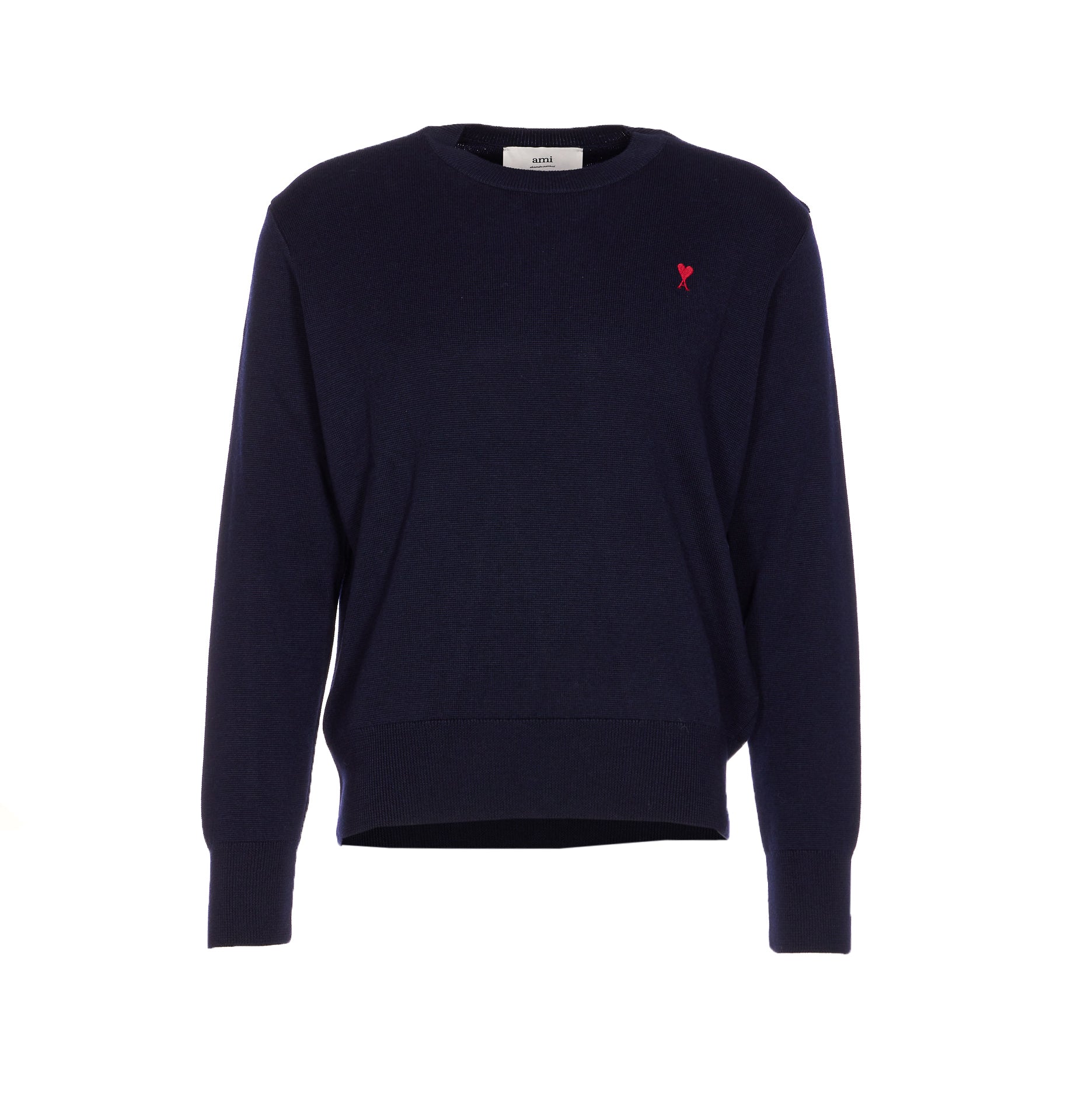 Ami Alexandre Matiussi Sweaters Blue Merino Wool