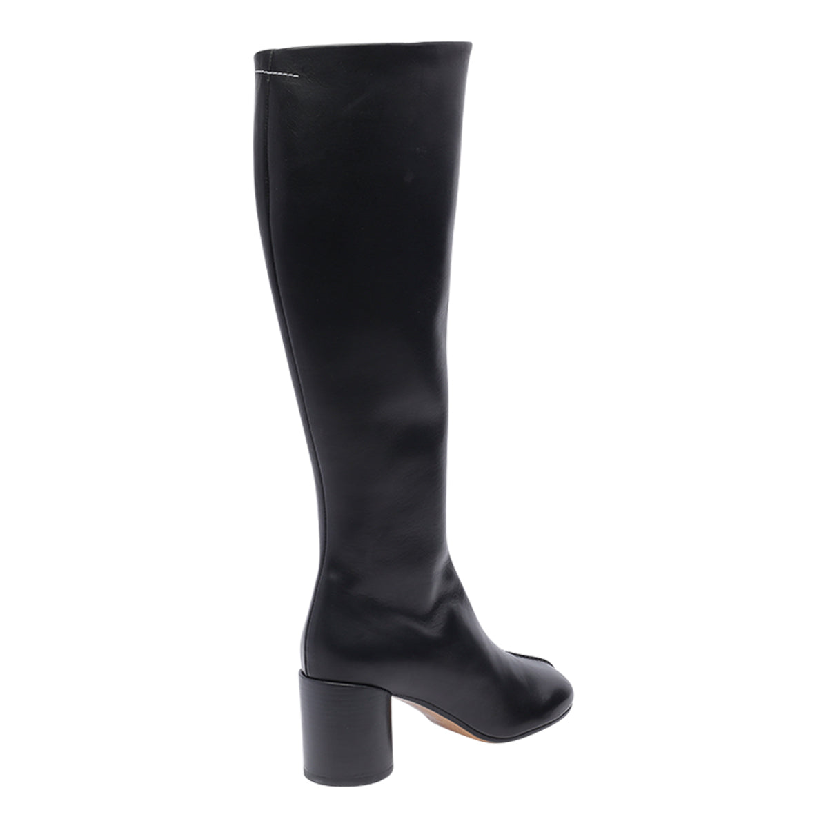 Mm6 Maison Margiela Boots Black Calf Leather / Rubber Sole