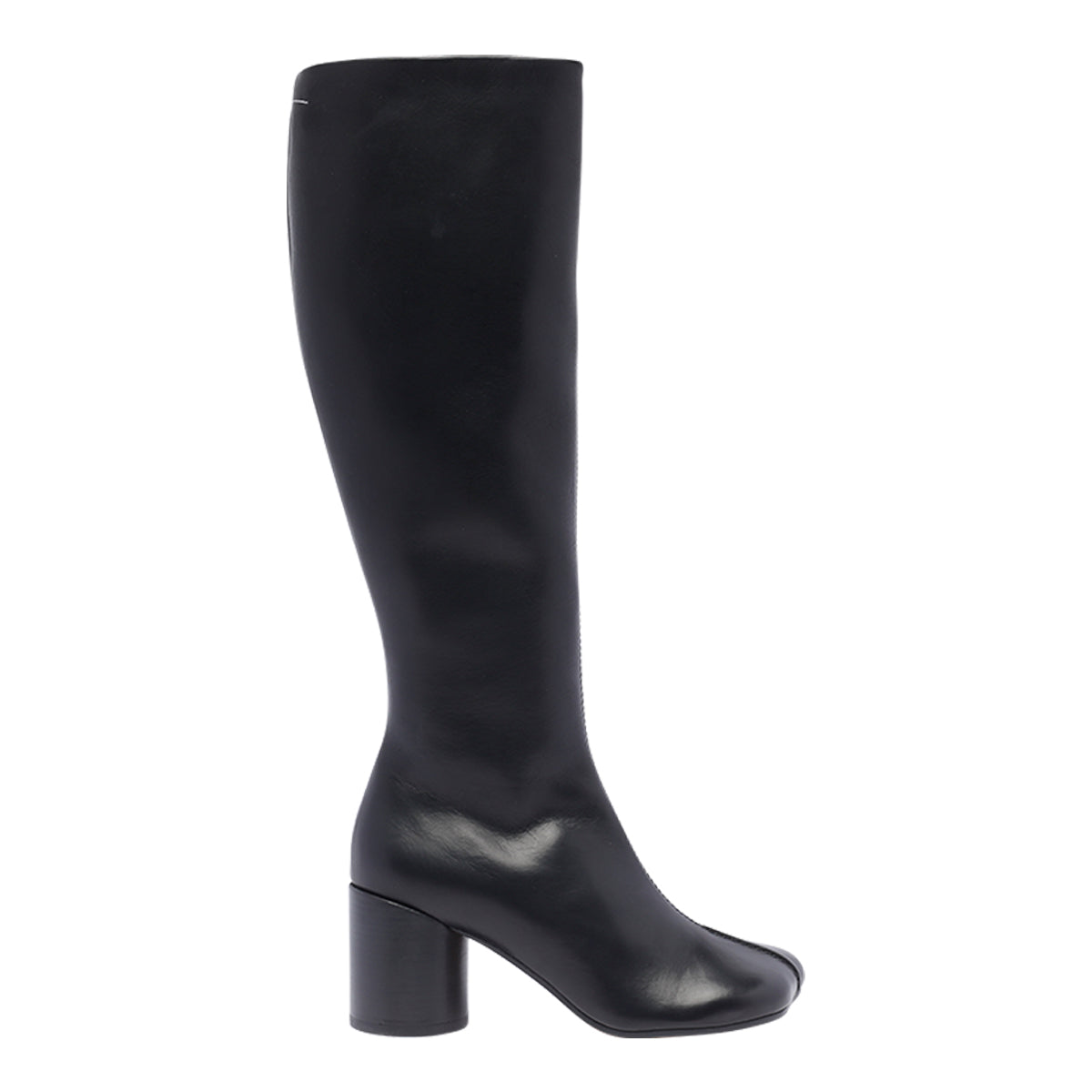 Mm6 Maison Margiela Boots Black Calf Leather / Rubber Sole