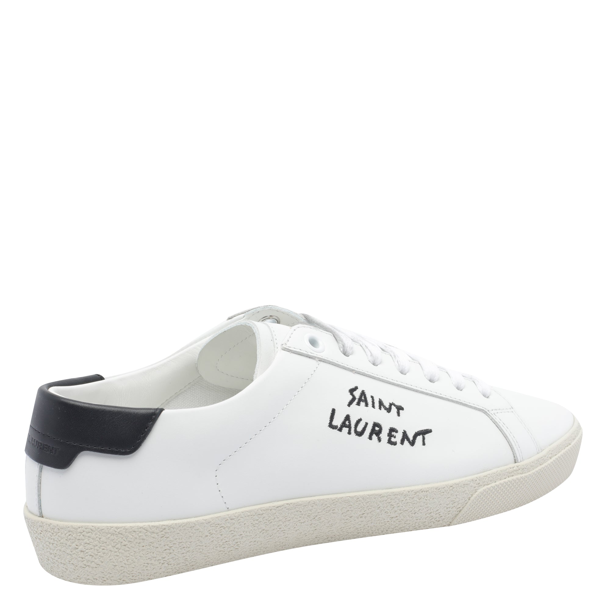 Saint Laurent Sneakers White Calf Leather/rubber Sole