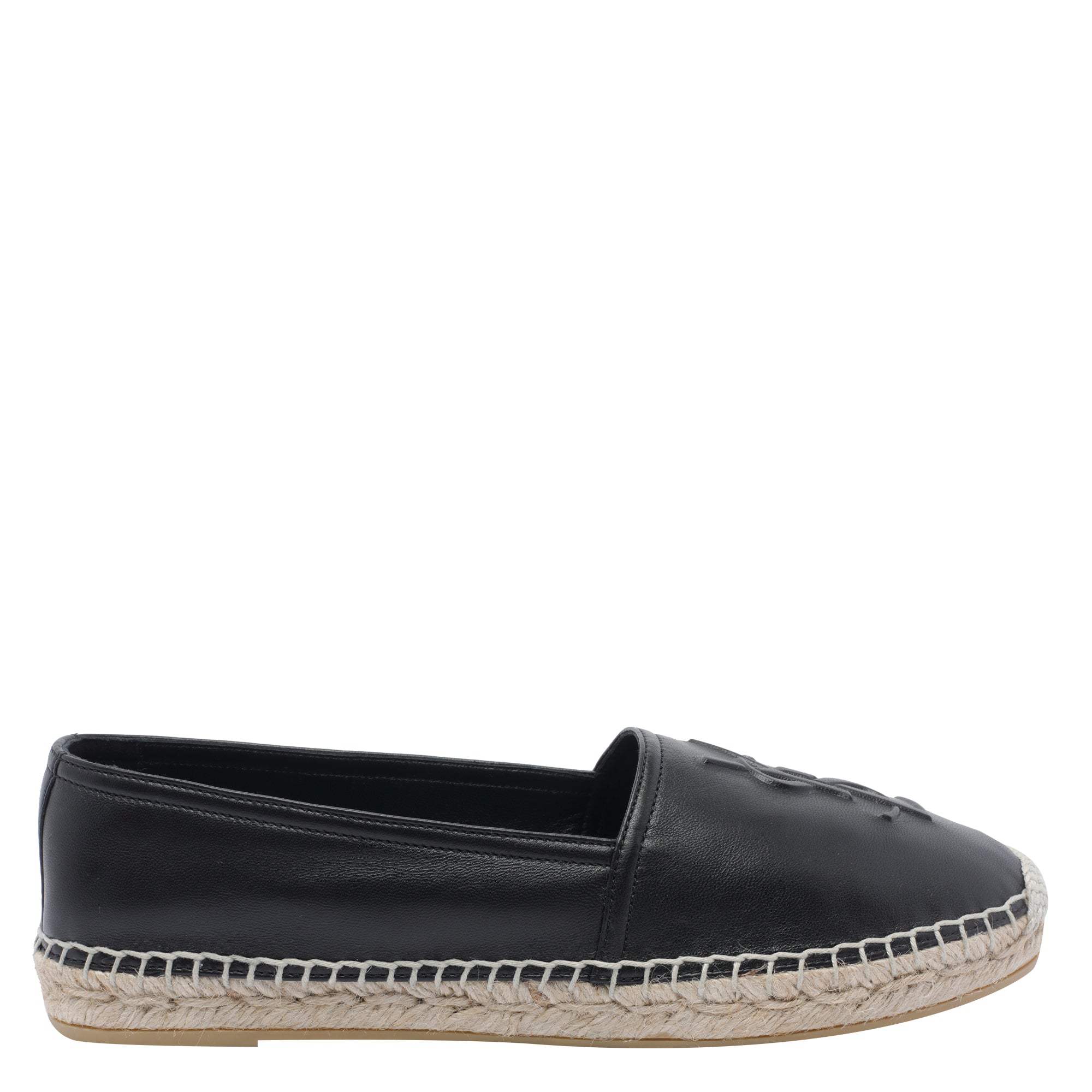 Saint Laurent Flat Shoes Black Calf Leather/rubber Sole