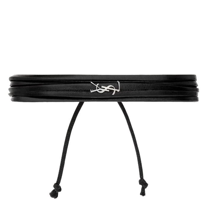 Saint Laurent Bijoux Black Calf Leather