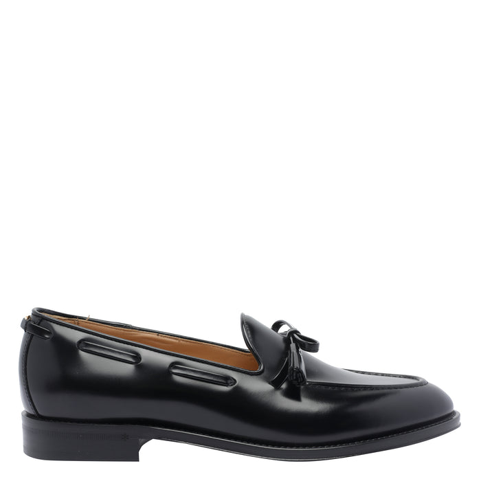 Valentino Garavani Flat shoes Black Calf Leather/leather Sole