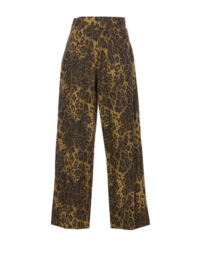 Eleh Trousers Brown Cotton