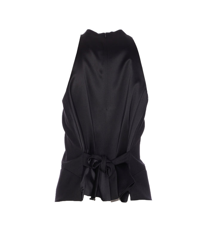 Max Mara Top Black Virgin Wool