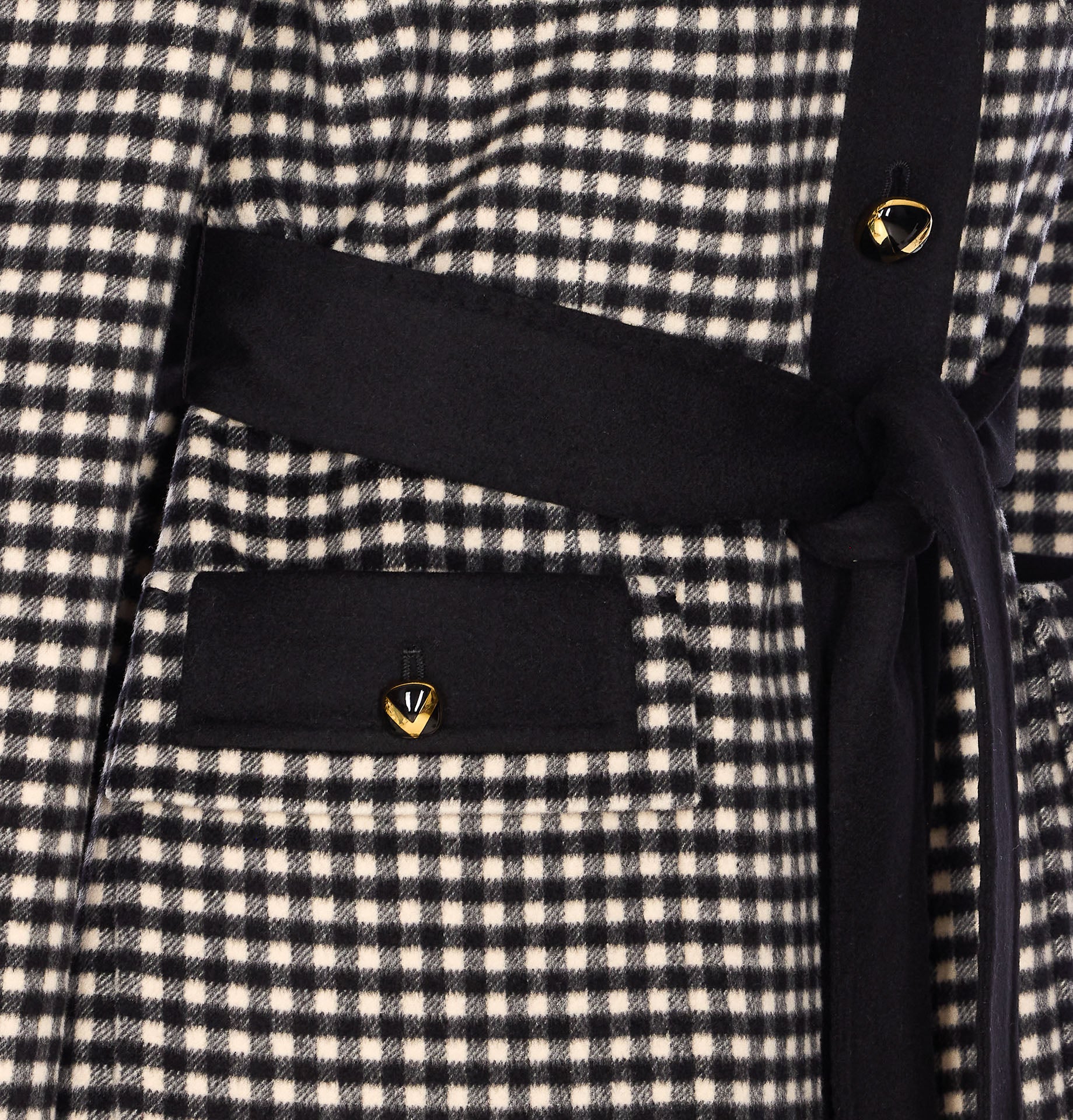 Valentino Garavani Coats Black Virgin Wool